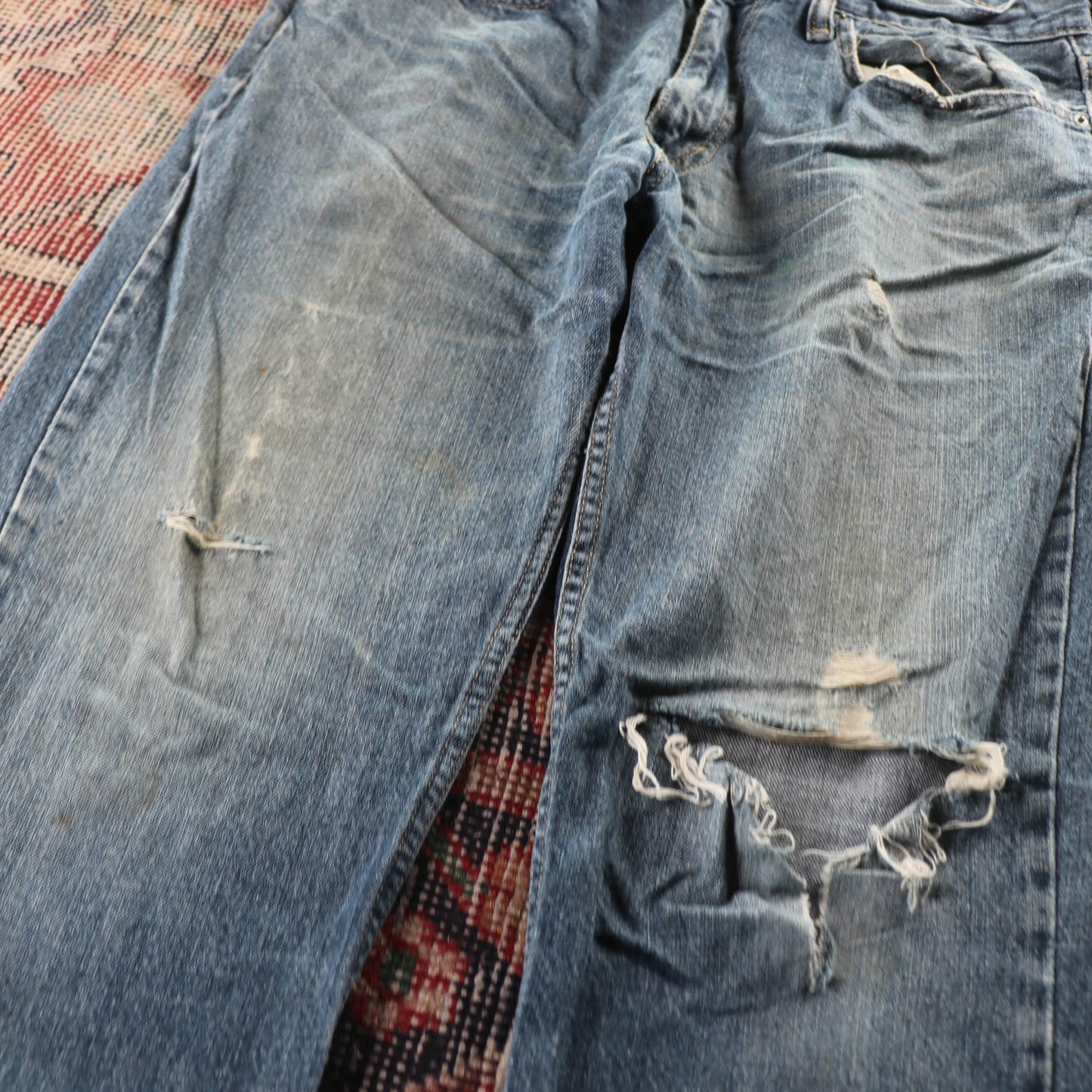 Levi's 501 Red Tab W36 L31 Original Fit Blue Denim Jeans