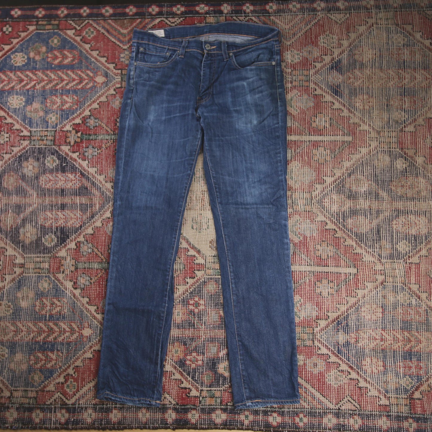 Levi's W34 L31 Slim Fit Blue Denim Jeans