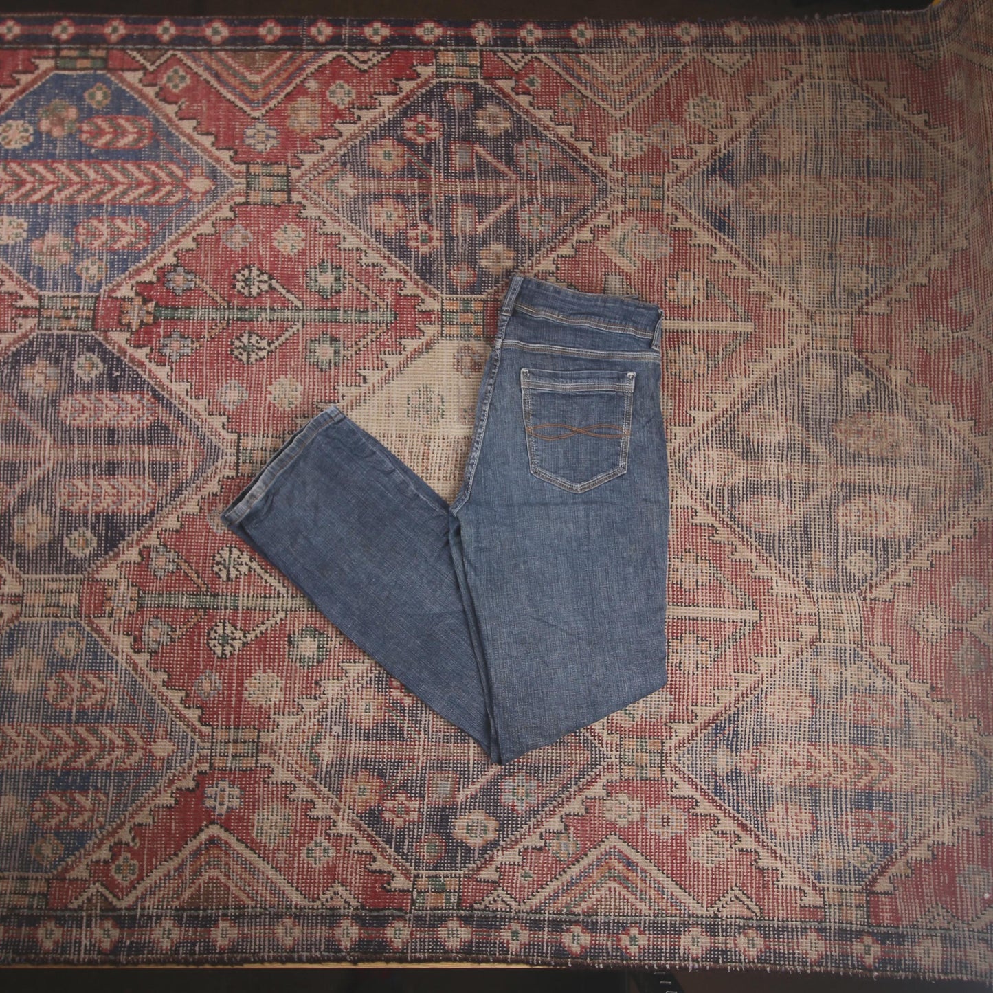 Lee W32 L30 Flared Blue Denim Jeans