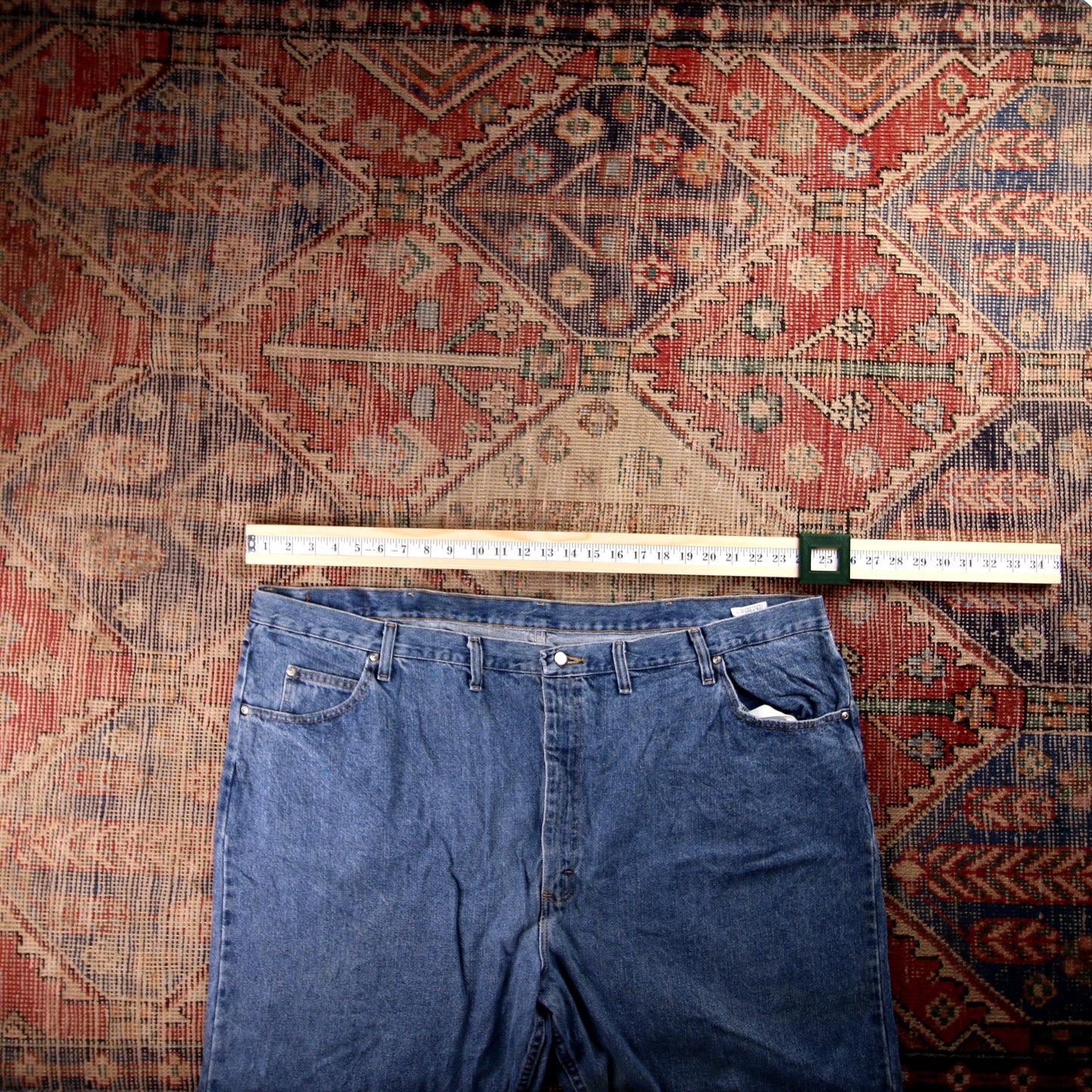 Wrangler W50 L32 Relaxed Blue Denim Jeans