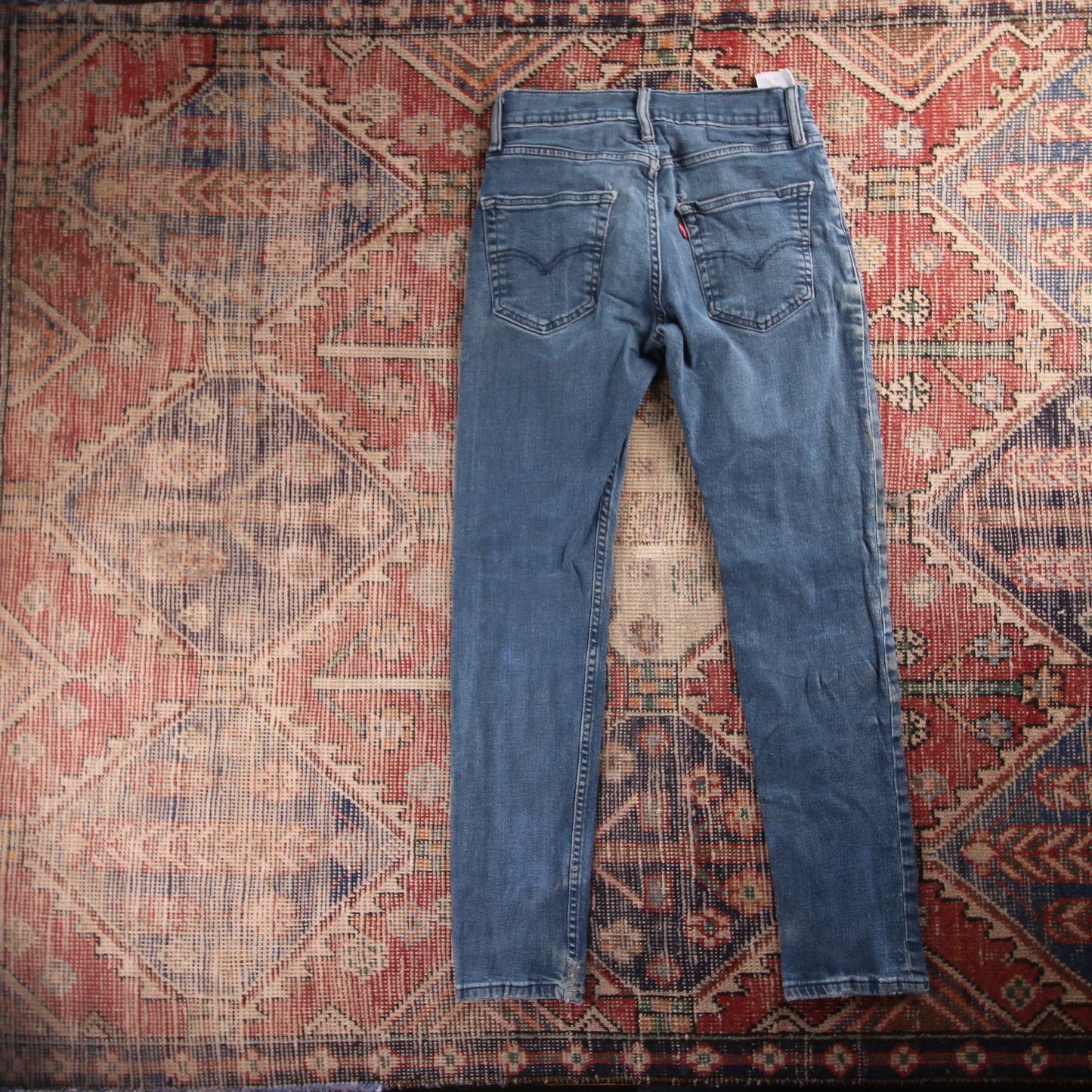 Levi's 721 Red Tab W28 L29 Skinny Blue Denim Jeans
