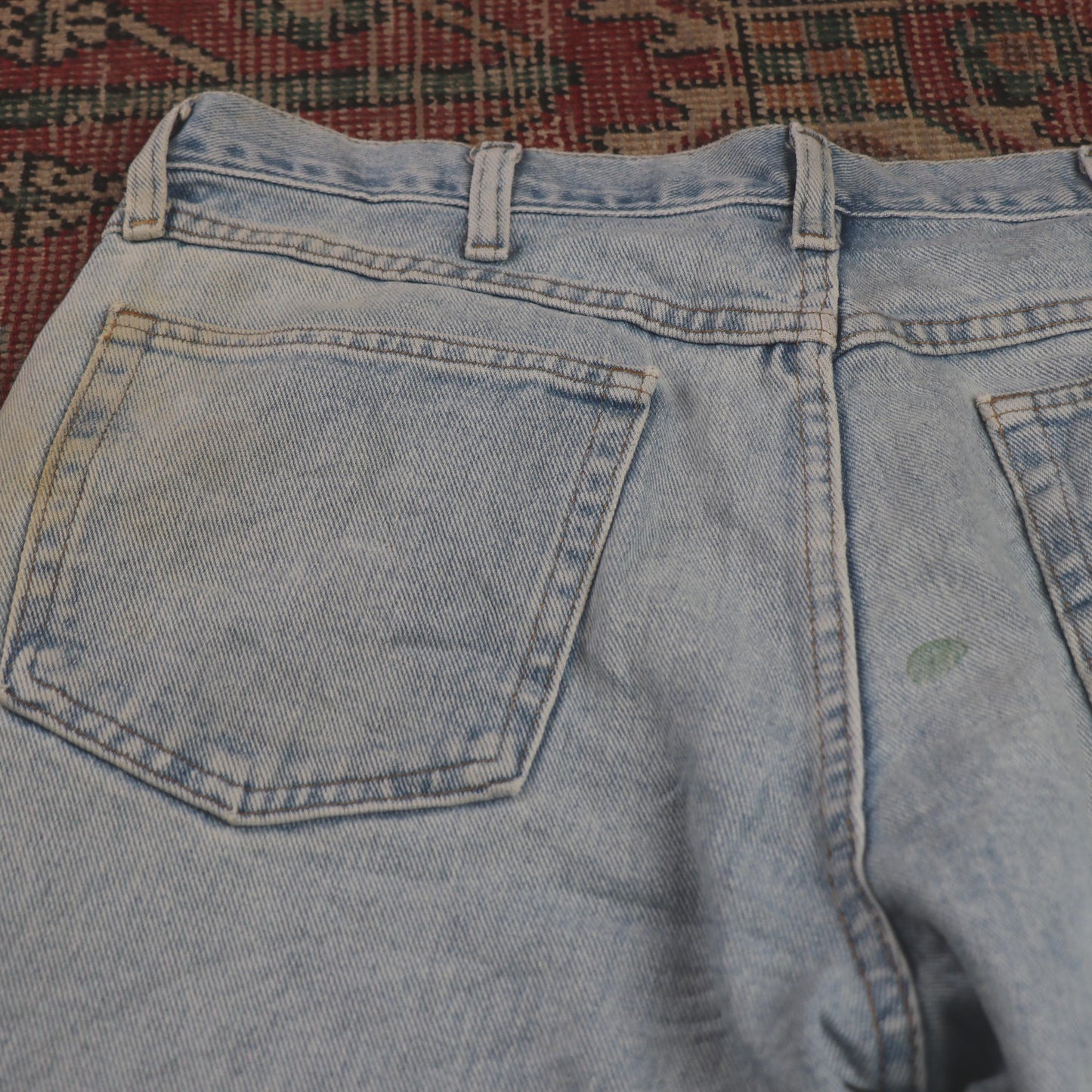 Wrangler W34 L31 Straight Leg Relaxed Fit Blue Denim Jeans