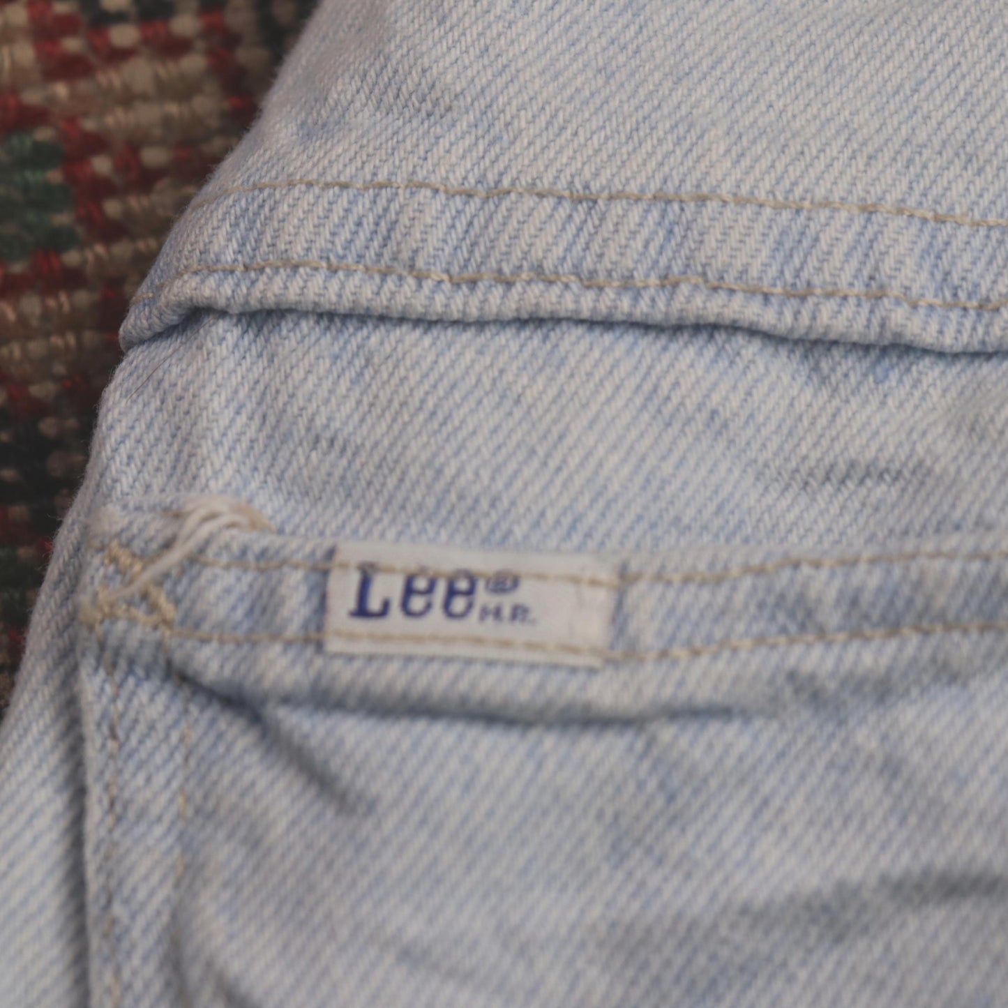 Lee W24 L32 Tapered Leg Relaxed Fit Blue Denim Jeans