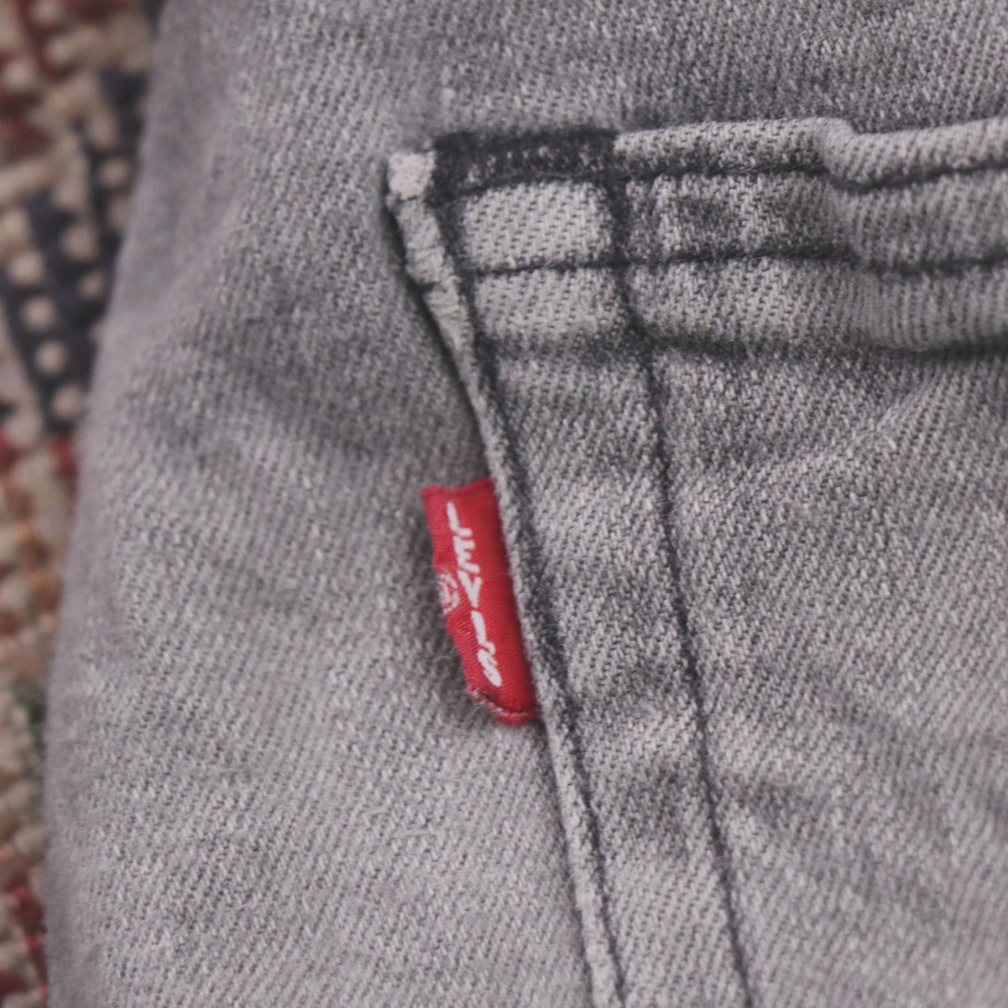 Levi's 512 W30 L30 Tapered Leg Slim Fit Grey Denim Jeans