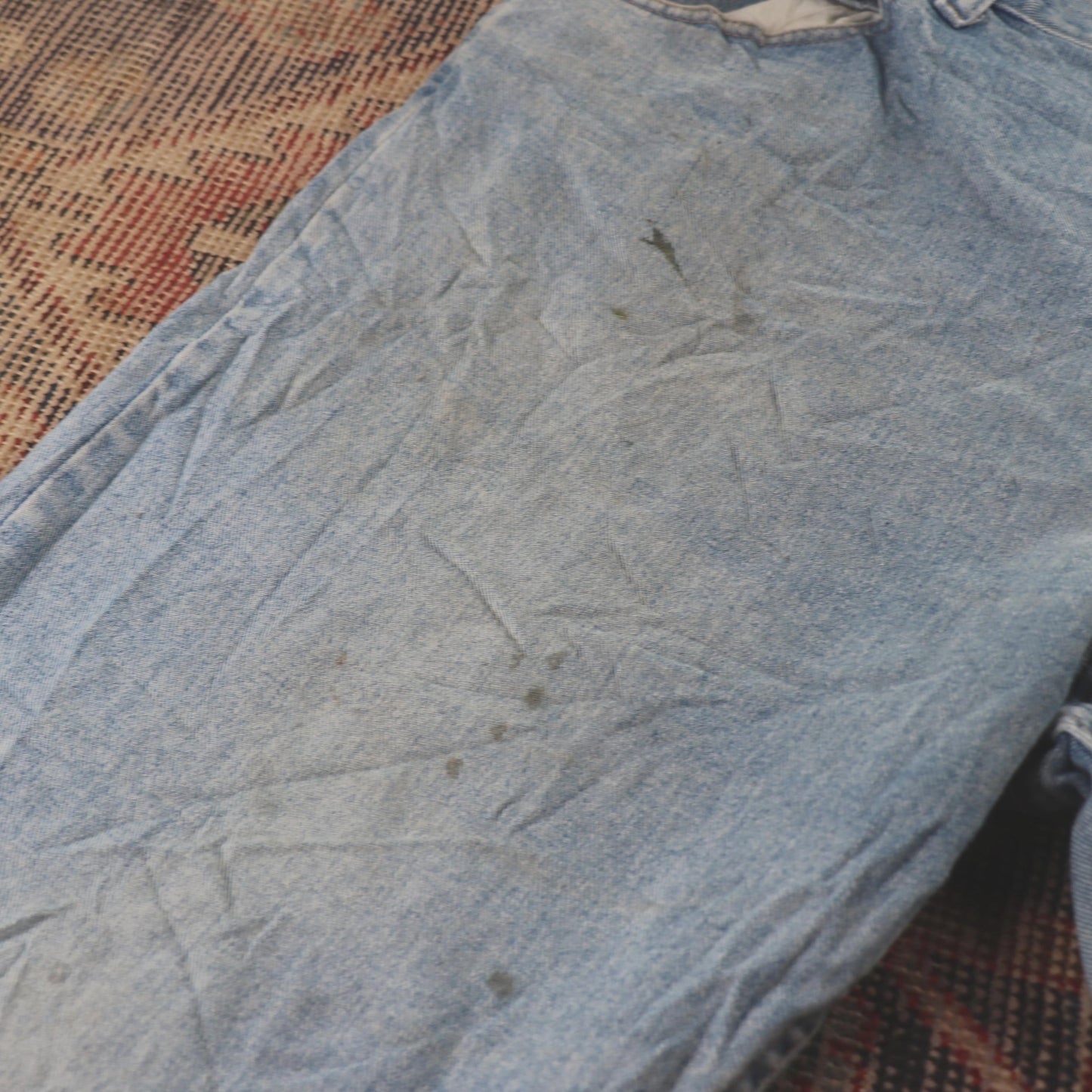Wrangler W42 L30 Relaxed Blue Denim Jeans