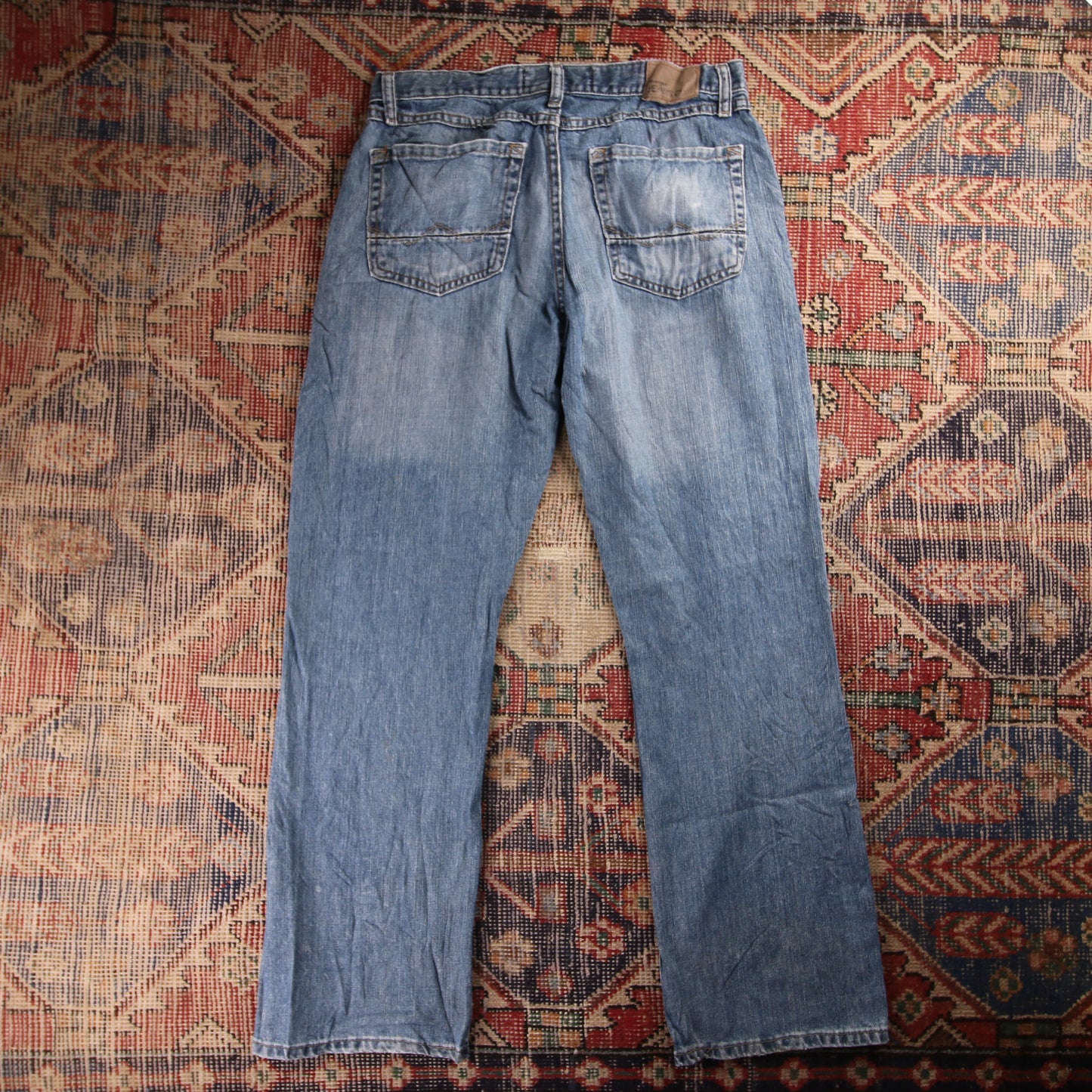 Wrangler W32 L31 Relaxed Boot Blue Denim Jeans