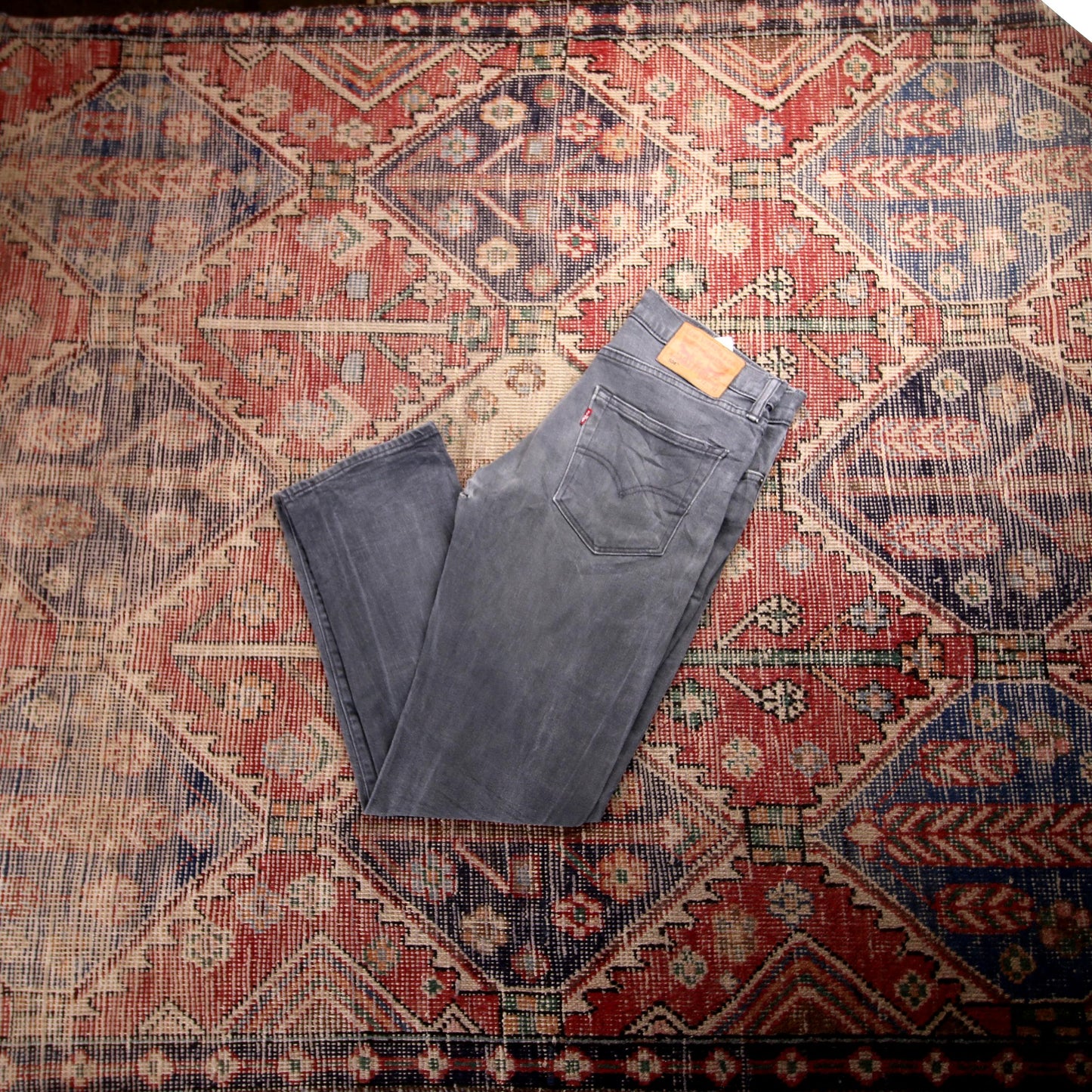 Levi's 504 W32 L28 Straight Leg Regular Fit Grey Denim Jeans