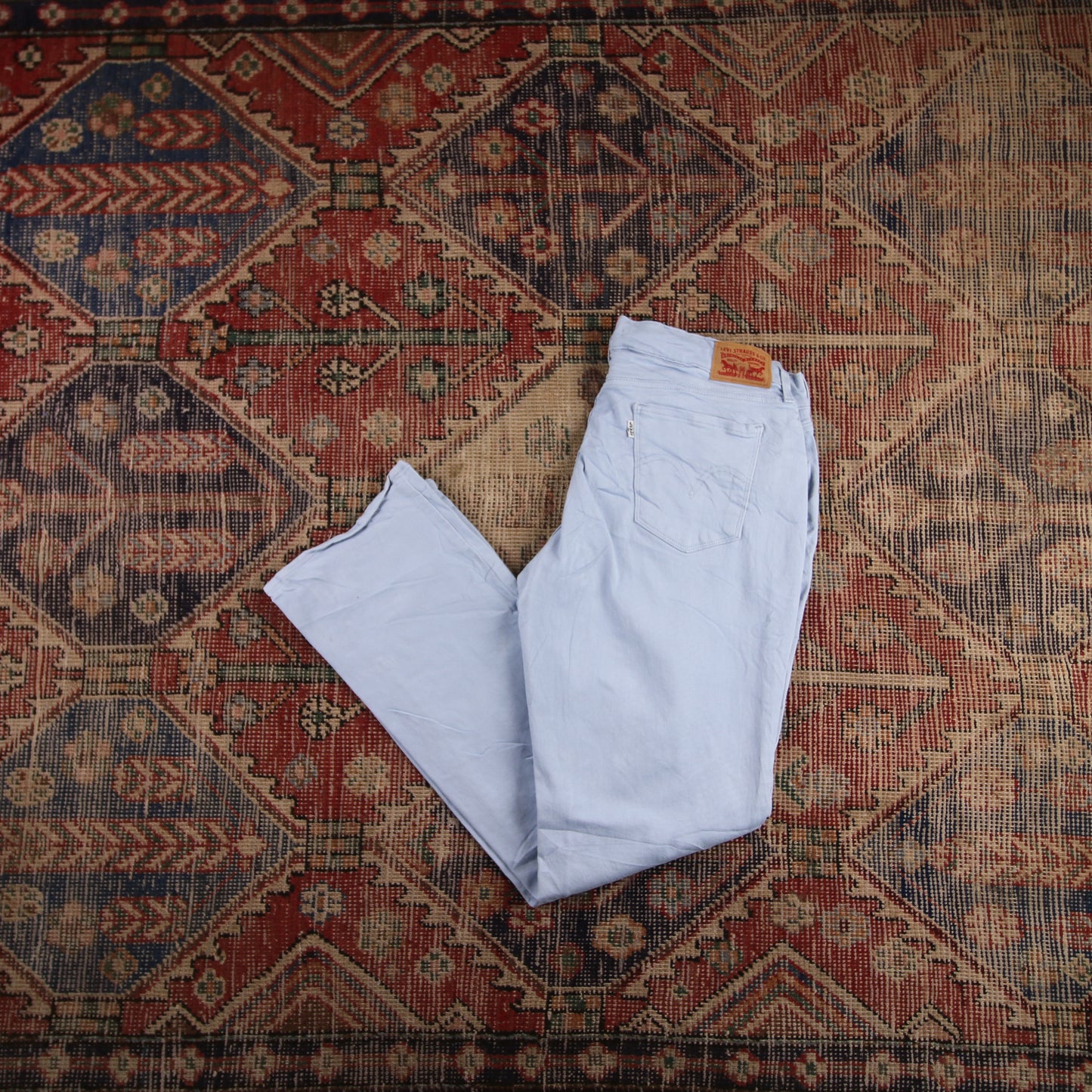 Levi's 505 W32 L32 Straight Leg Regular Fit Blue Denim Jeans