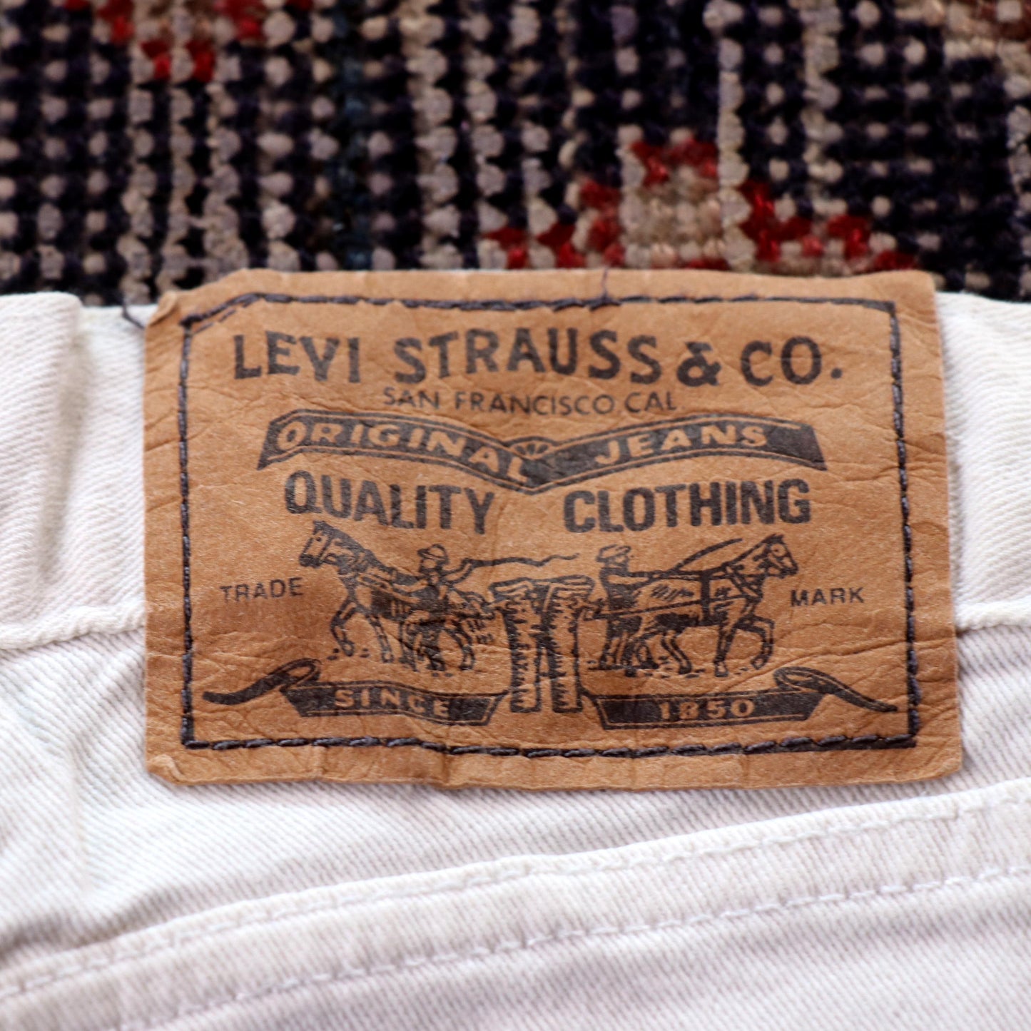 Levi's W32 L24 Skinny White Denim Jeans
