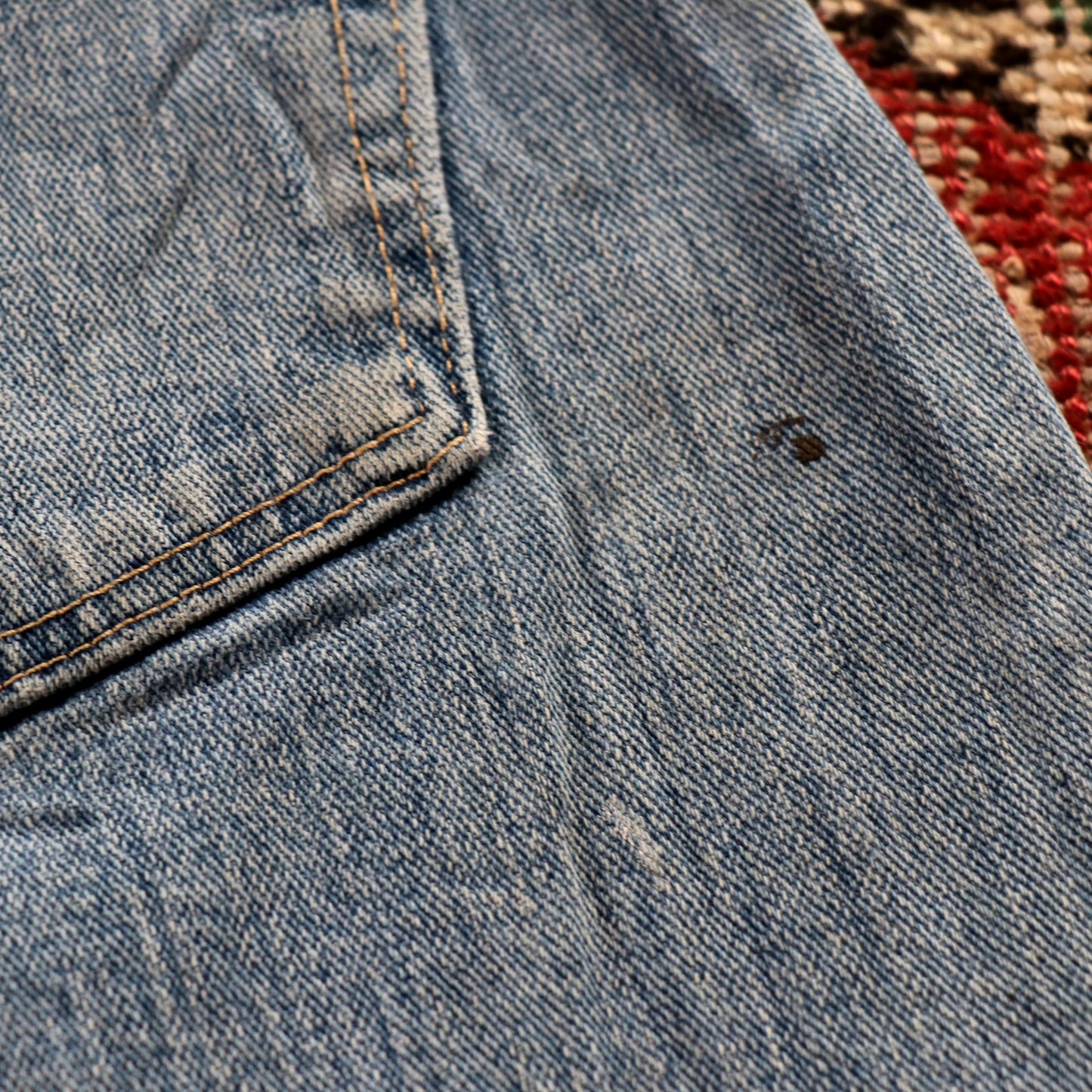 Wrangler W34 L29 Straight Classic Ripped Style Blue Denim Jeans
