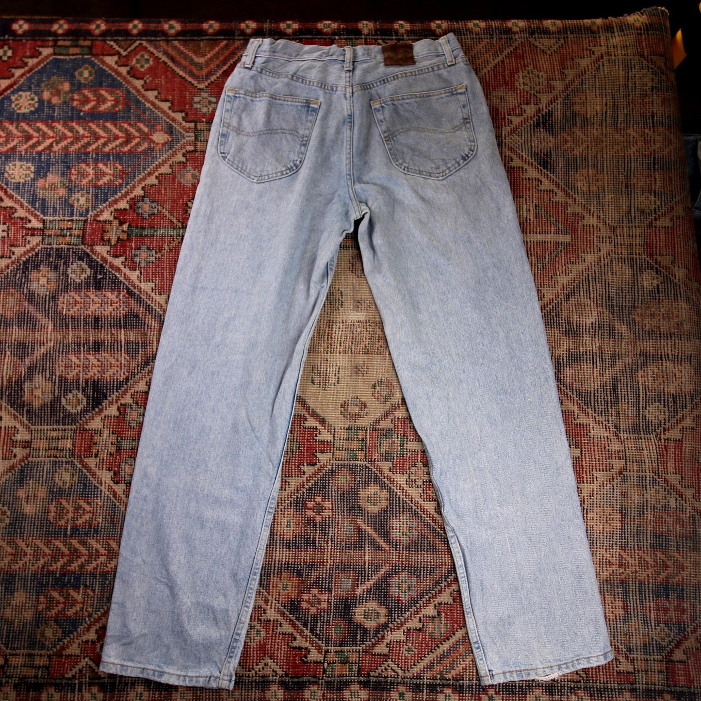 Lee W32 L32 Straight Leg Relaxed Fit Blue Denim Jeans