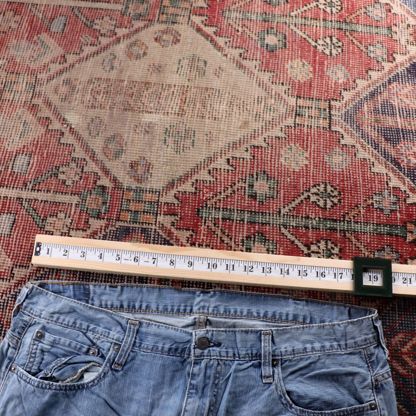 Levi's 505 Red Tab W28 L32 Straight Leg Regular Fit Blue Denim Jeans