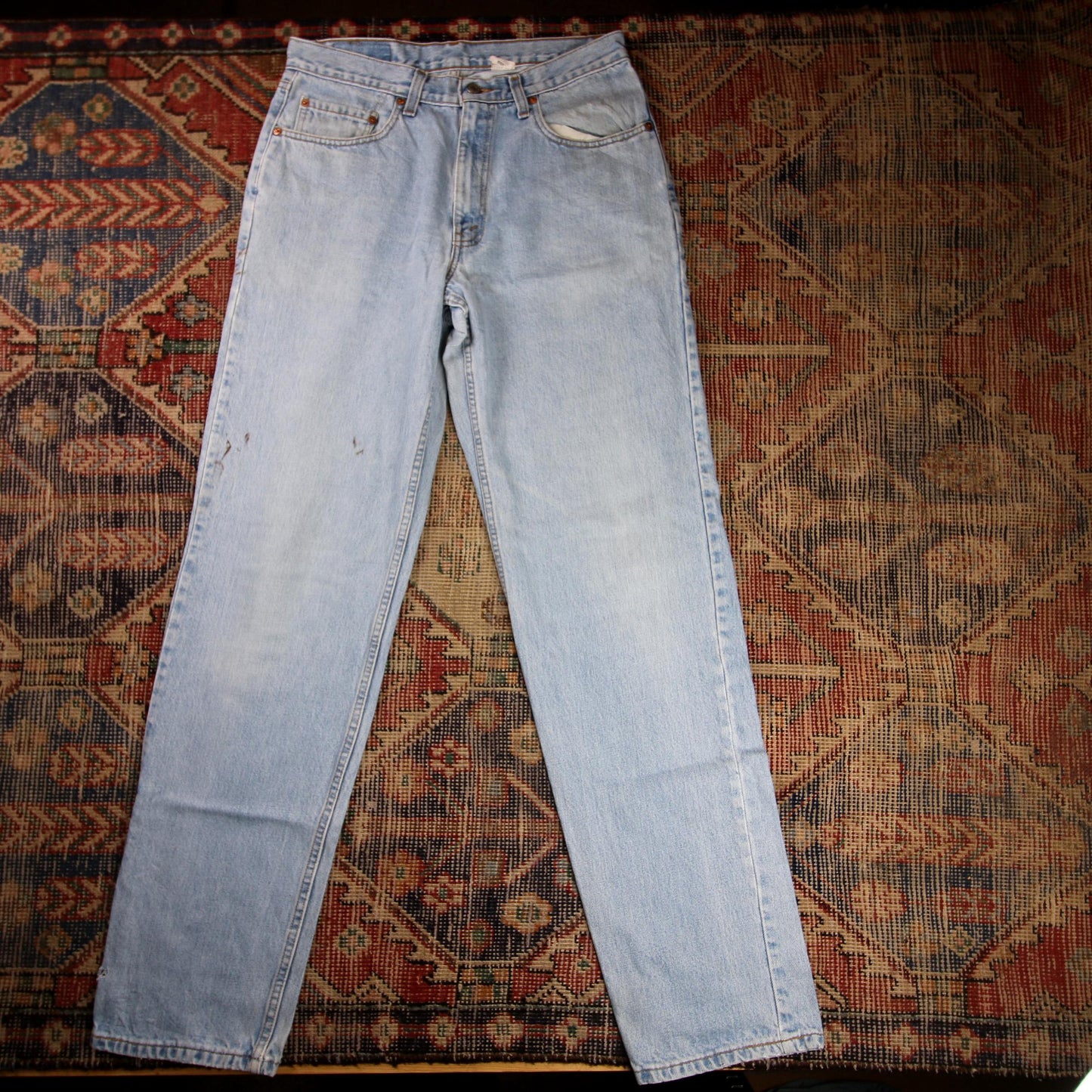 Levi's 550 W32 L35 Tapered Leg Relaxed Fit Blue Denim Jeans