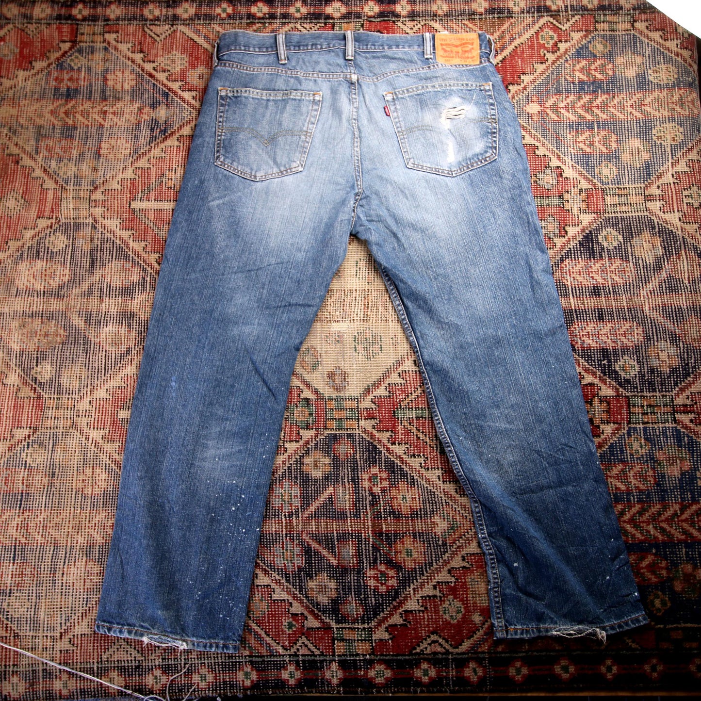 Levi's 559 W40 L29 Straight Leg Relaxed Fit Blue Denim Jeans
