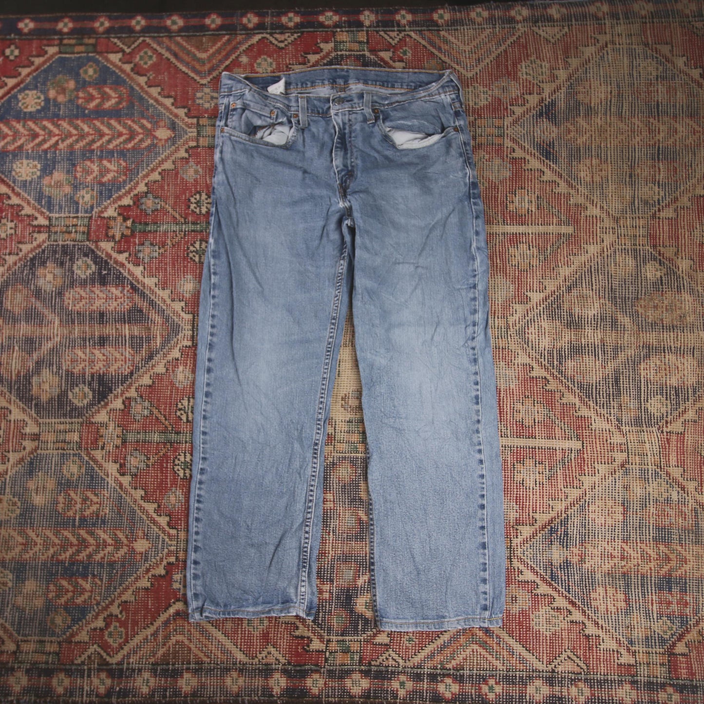 Levi's 559 W34 L26 Straight Leg Relaxed Fit Blue Denim Jeans