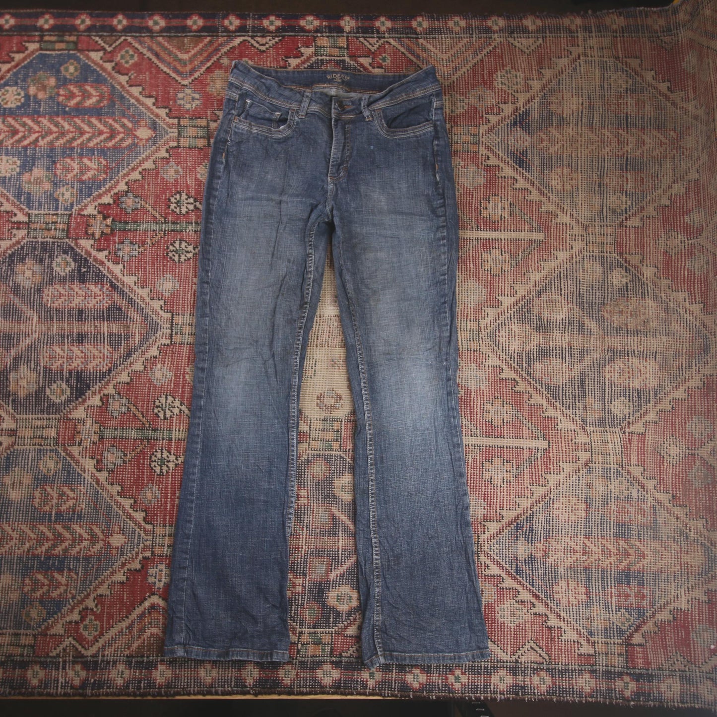Lee W32 L30 Flared Blue Denim Jeans