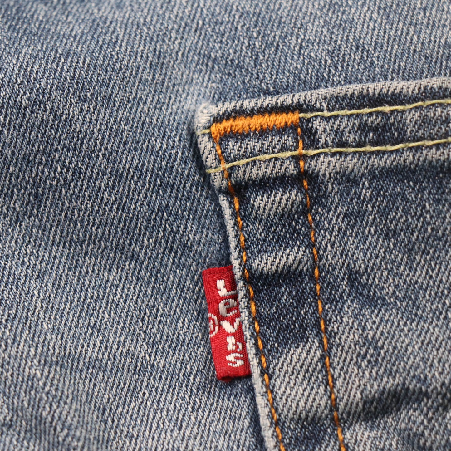 Levi's 505 Red Tab W36 L31 Straight Leg Regular Fit Blue Denim Jeans