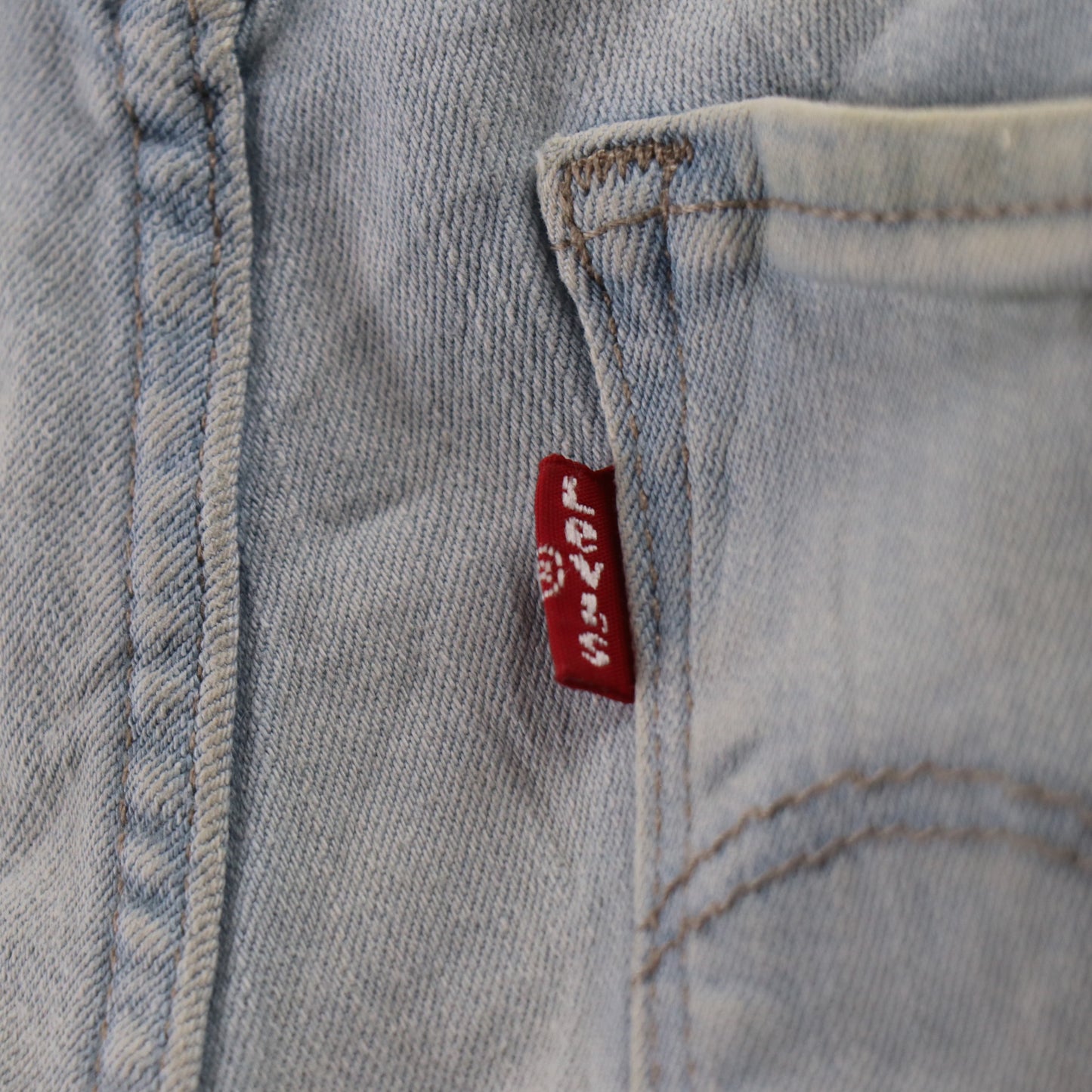 Levi's 721 Red Tab W24 L29 Skinny Blue Denim Jeans
