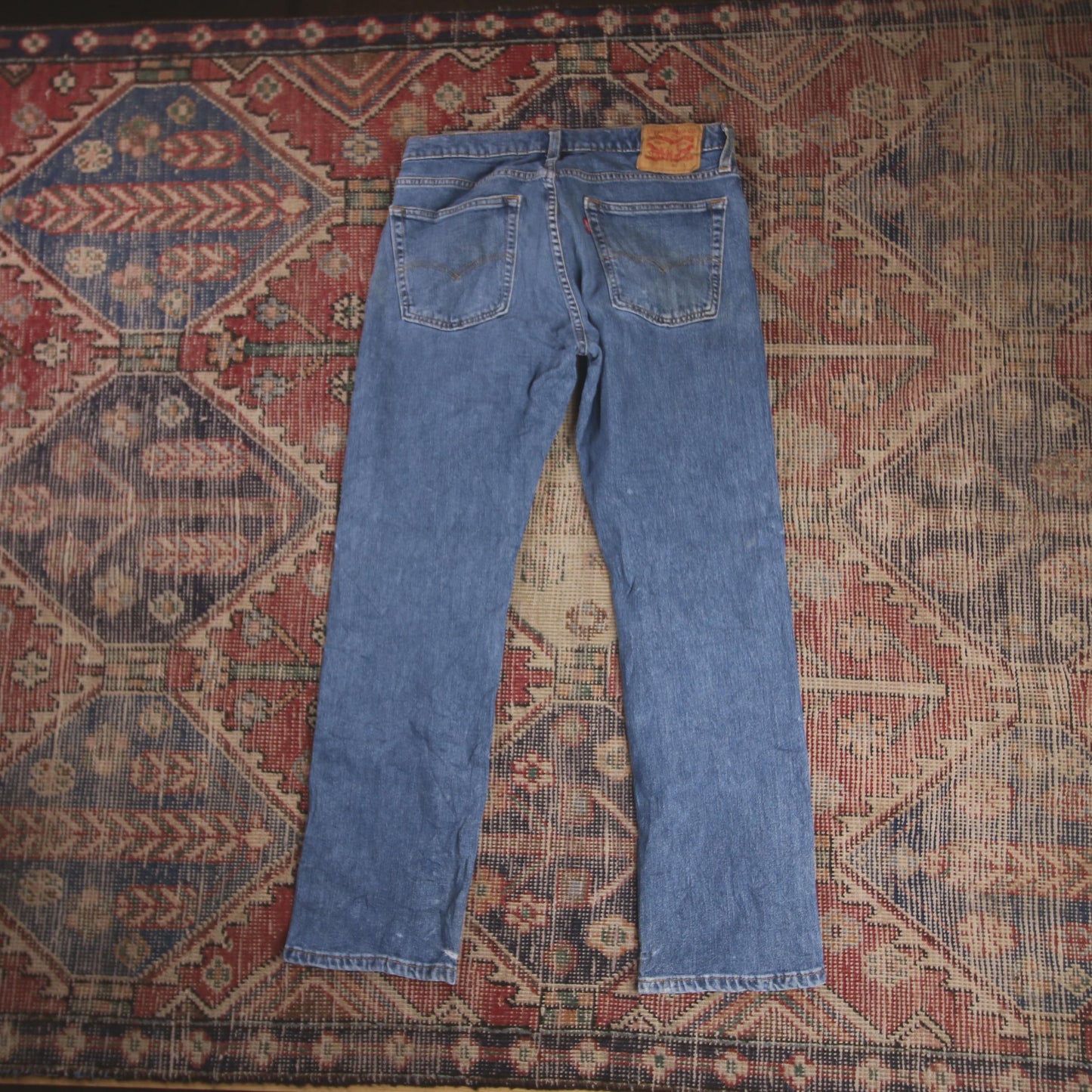 Levi's W30 L28 Straight Leg Blue Denim Jeans