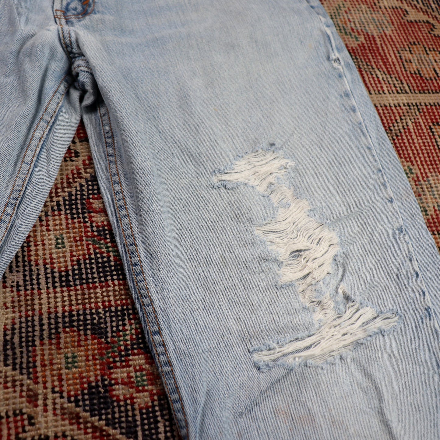 Levi's W32 L33 Straight Leg Blue Denim Jeans