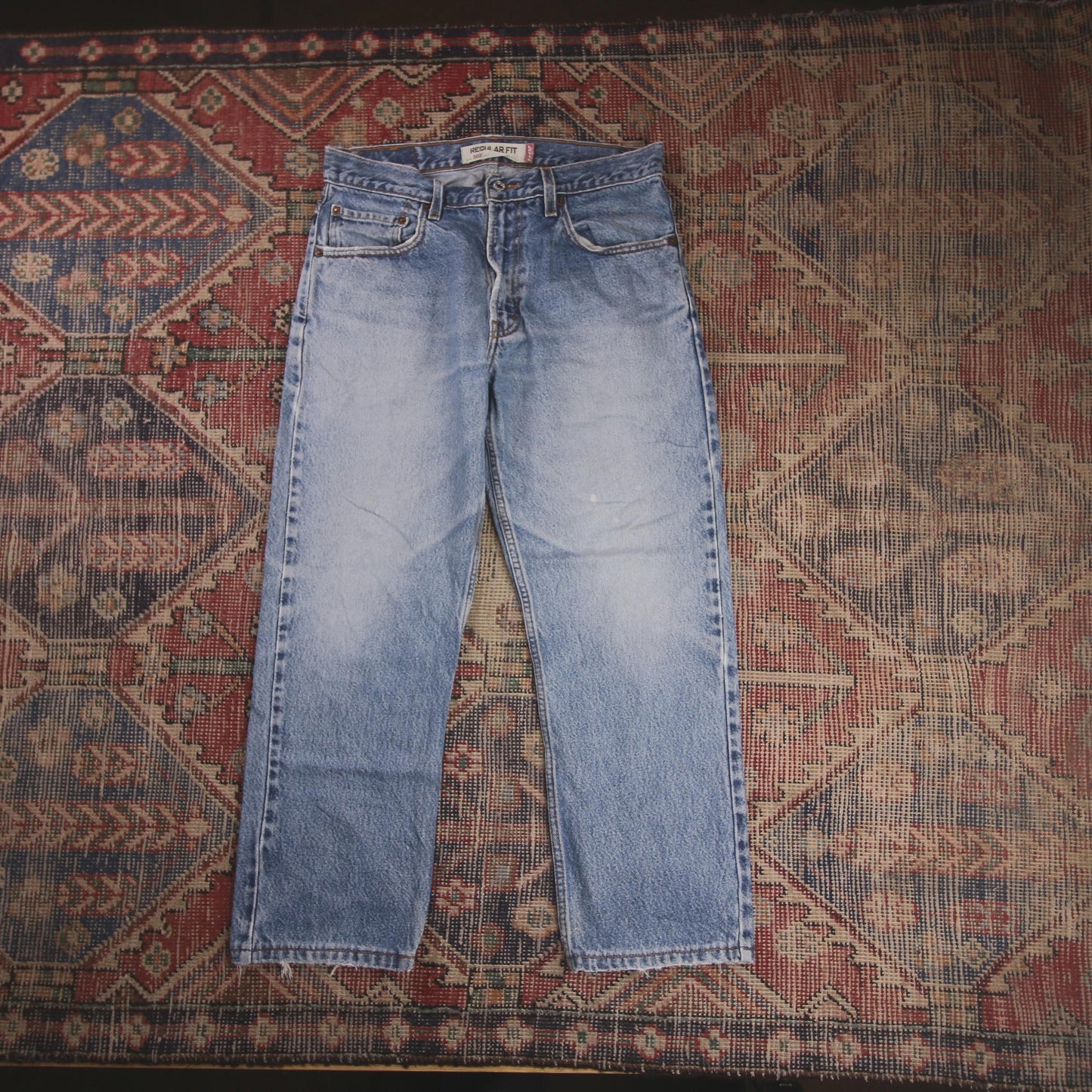 Levi's 505 W32 L26 Straight Leg Regular Fit Blue Denim Jeans