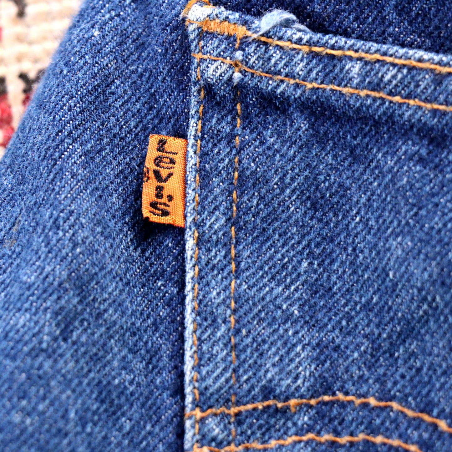 Levi's Orange Tab W34 L33 Straigth Leg Blue Denim Jeans