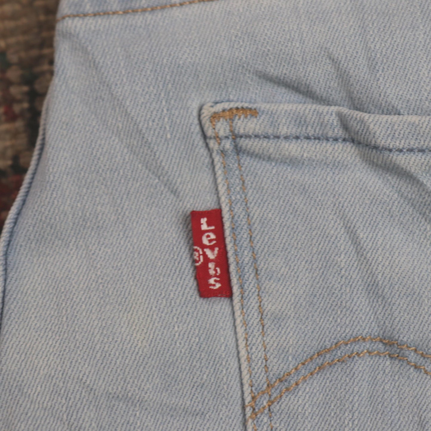 Levi's W26 L24 Skinny Classic Ripped Style Blue Denim Jeans