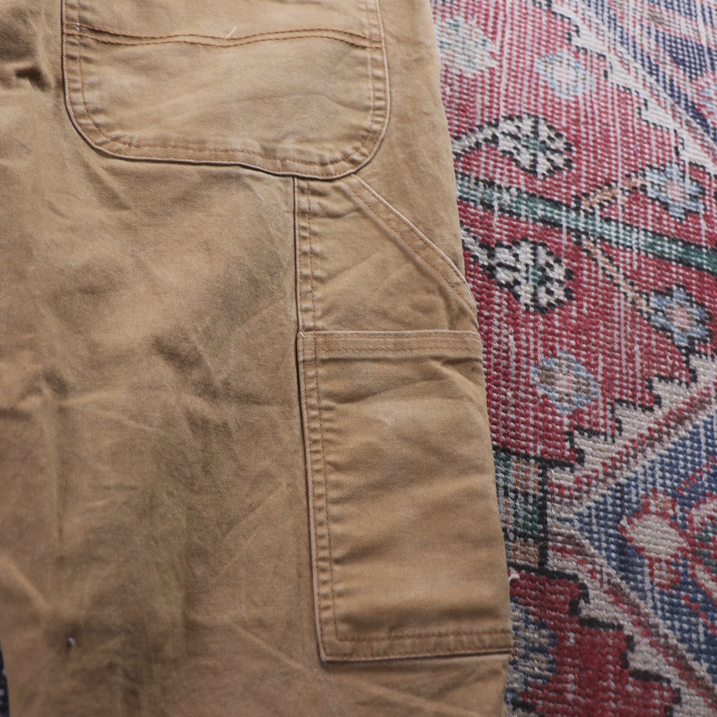 Dickies W34 L25 Carpenter Brown Denim Trousers