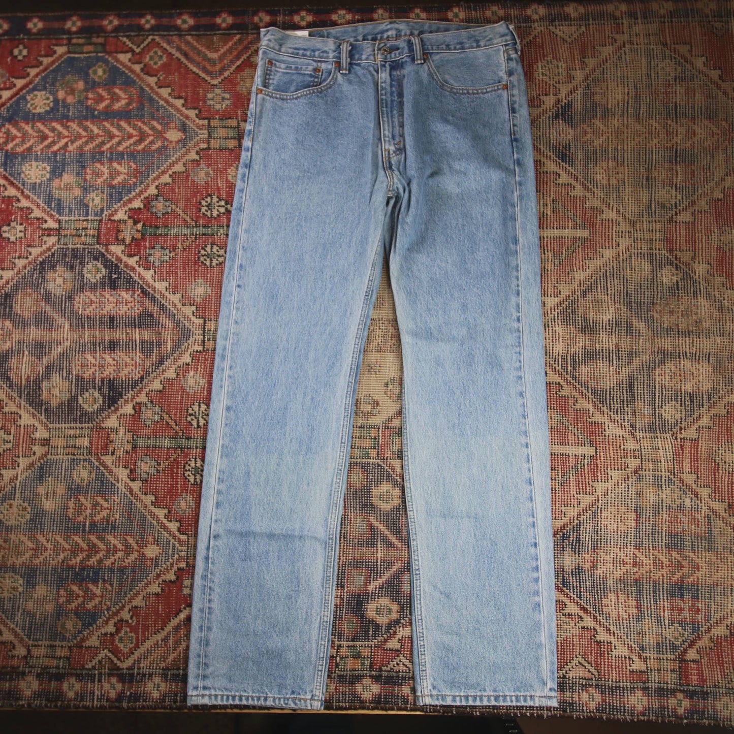 Levi's 505 W36 L34 Straight Leg Regular Fit Blue Denim Jeans