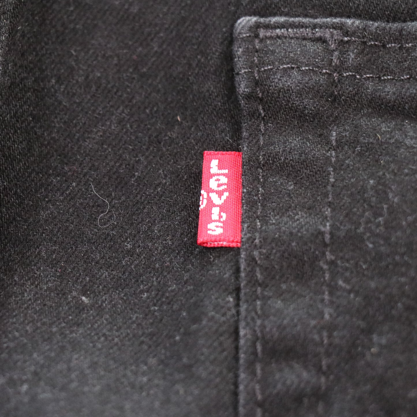 Levi's 405 Red Tab W36 L9 Regular Fit Black Denim Shorts