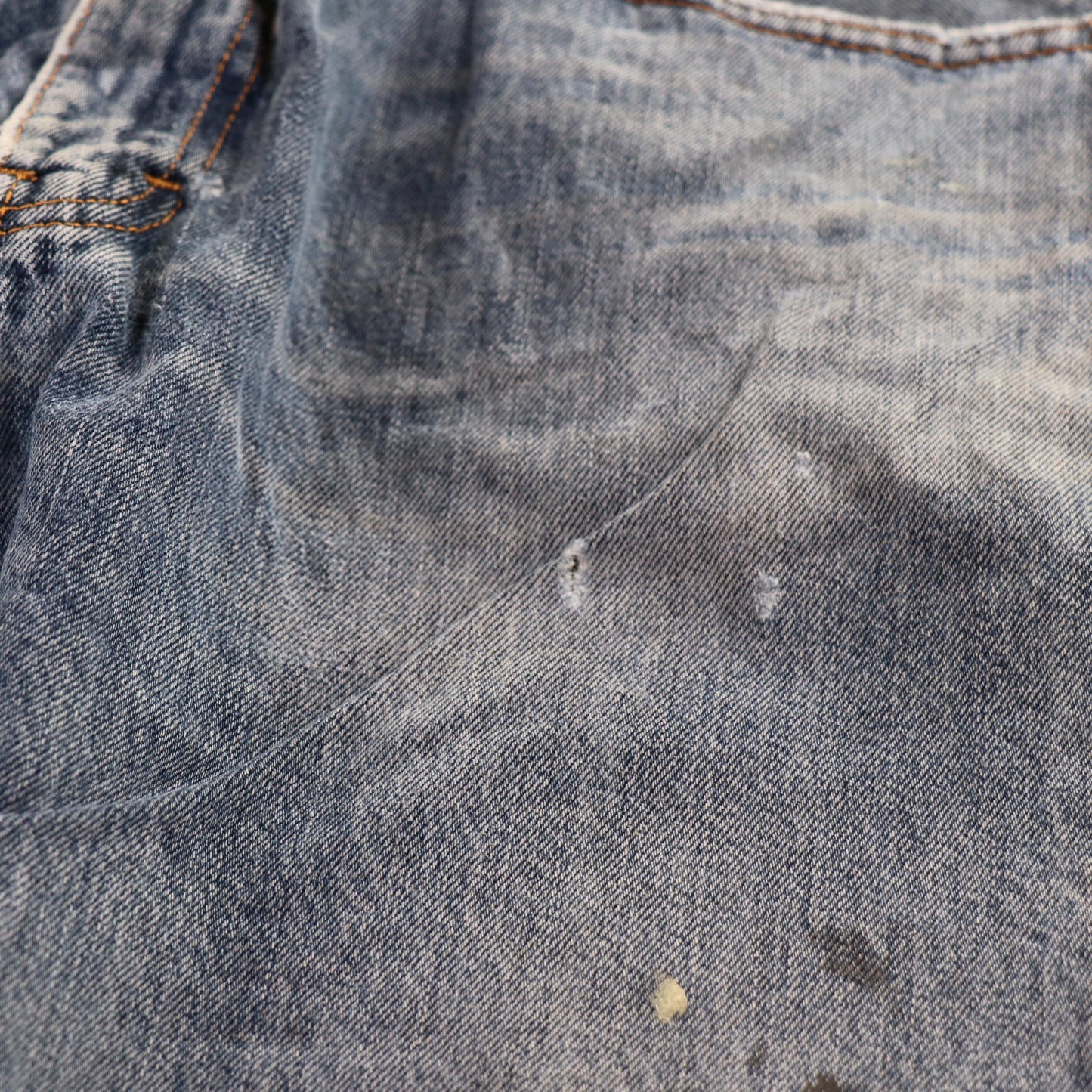 Levi's Orange Tab W36 L30 Straight Classic Ripped Style Blue Denim Jeans