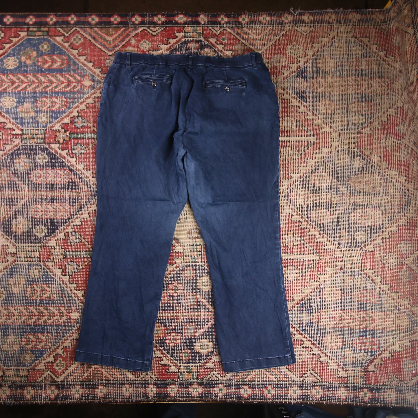 Lee W42 L26 Straight Leg Relaxed Fit Blue Denim Jeans