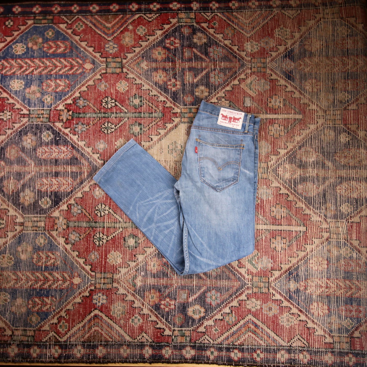 Levi's W30 L28 Straight Leg Blue Denim Jeans