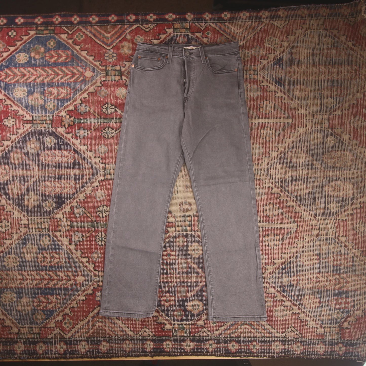 Levi's 501 W30 L26 Original Fit Grey Denim Jeans