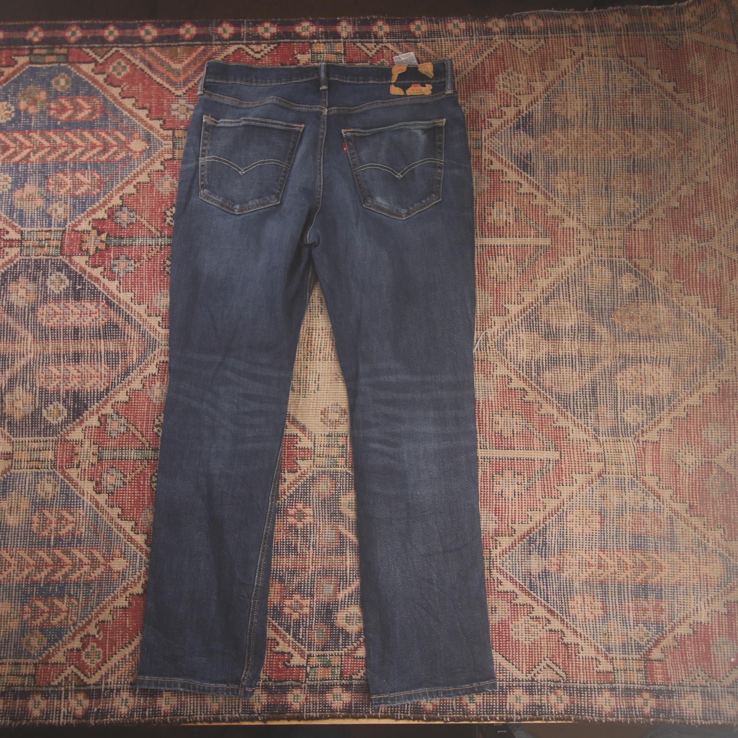 Levi's W36 L30 Straight Leg Classic Ripped Style Blue Denim Jeans