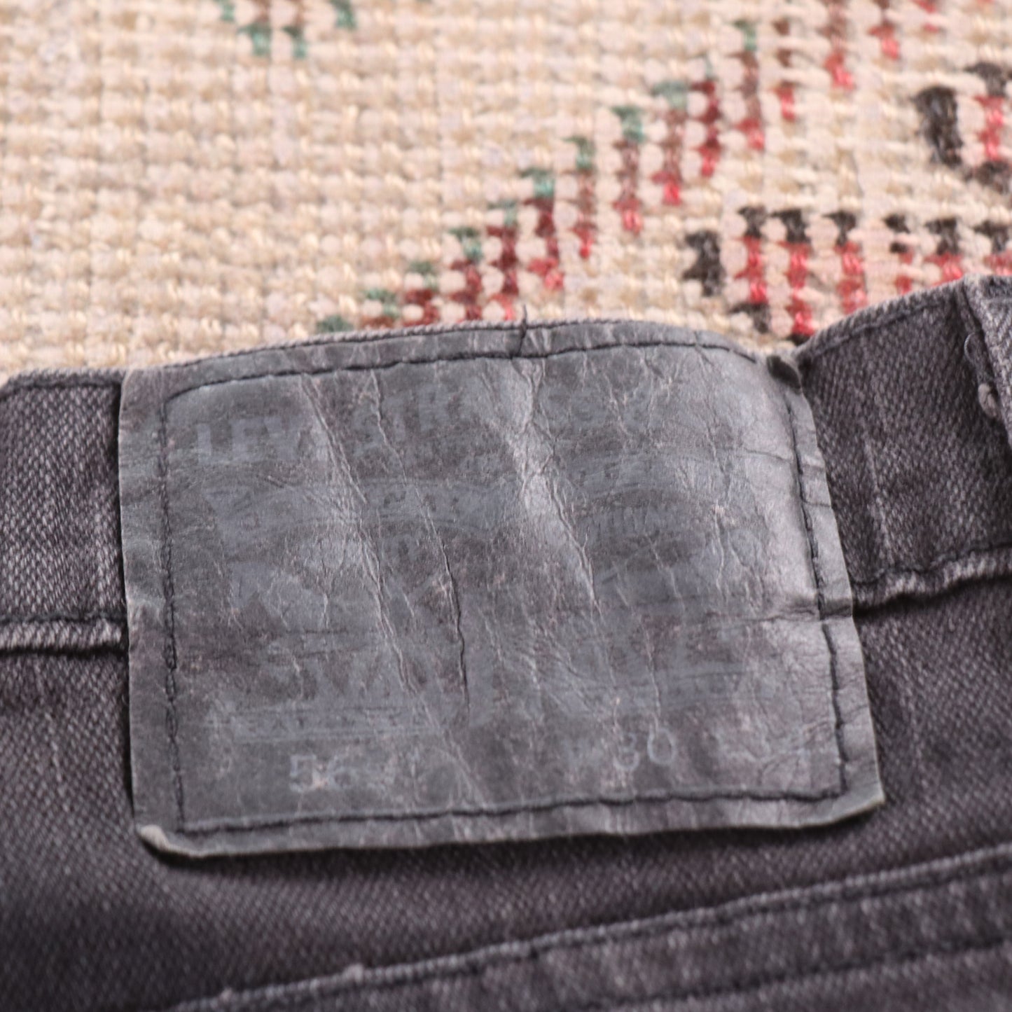 Levi's Red Tab W30 L31 Straight Leg Black Denim Jeans