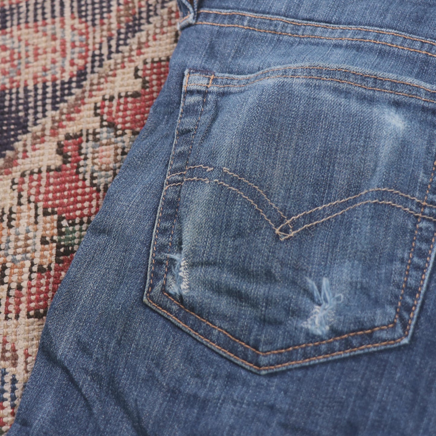 Levi's W34 L31 Slim Fit Blue Denim Jeans
