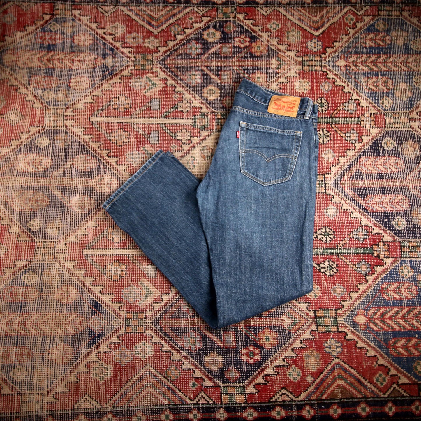 Levi's 559 W38 L33 Straight Leg Relaxed Fit Blue Denim Jeans