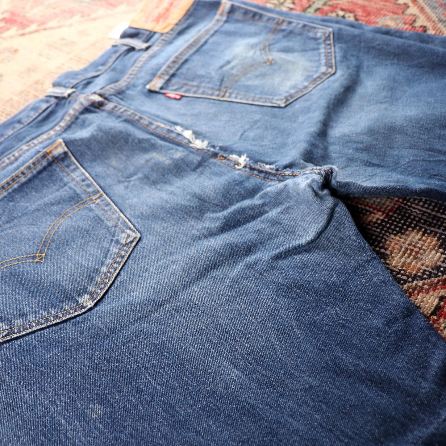 Levi's 505 W40 L30 Straight Leg Regular Fit Blue Denim Jeans