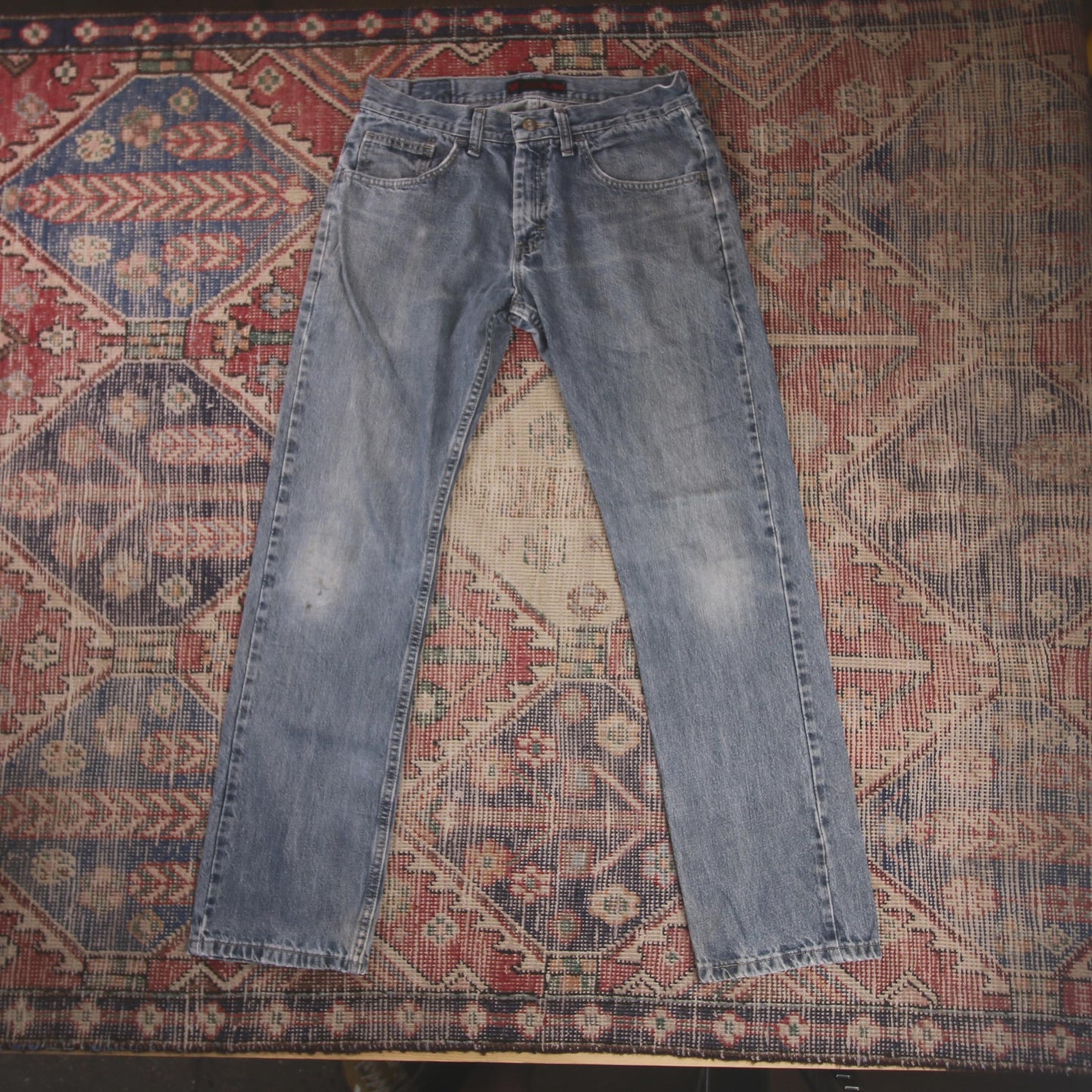 Lee W30 L30 Straight Leg Relaxed Fit Blue Denim Jeans