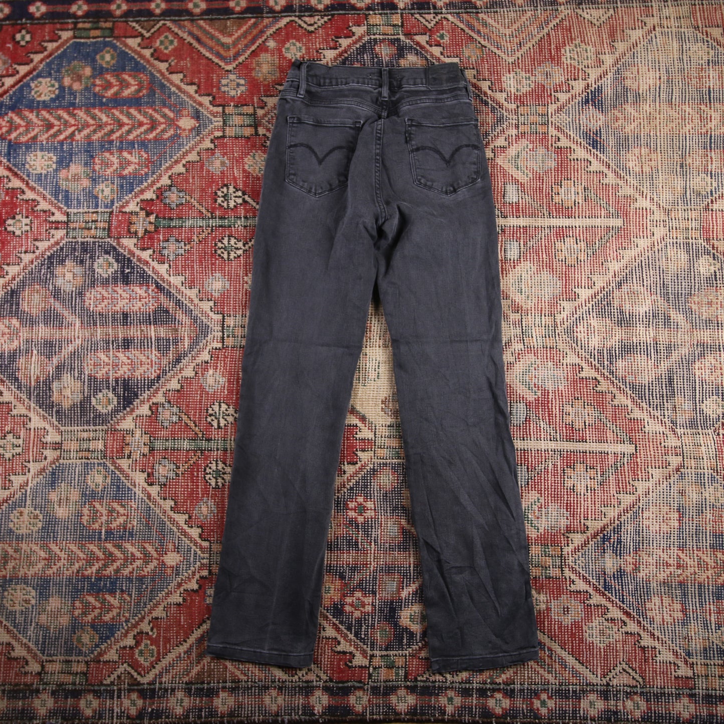 Levi's 721 W26 L28 Skinny Black Denim Jeans