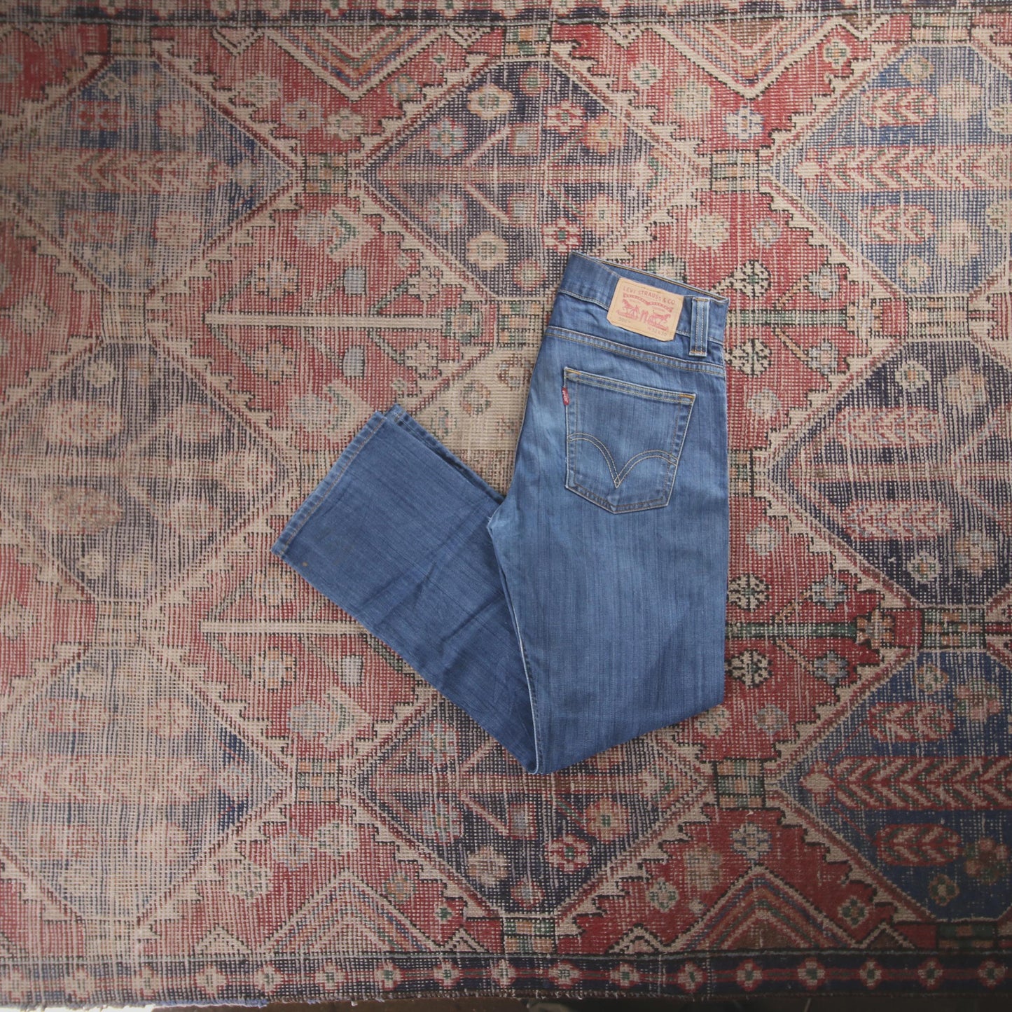 Levi's 506 Red Tab W30 L28 Straight Leg Blue Denim Jeans