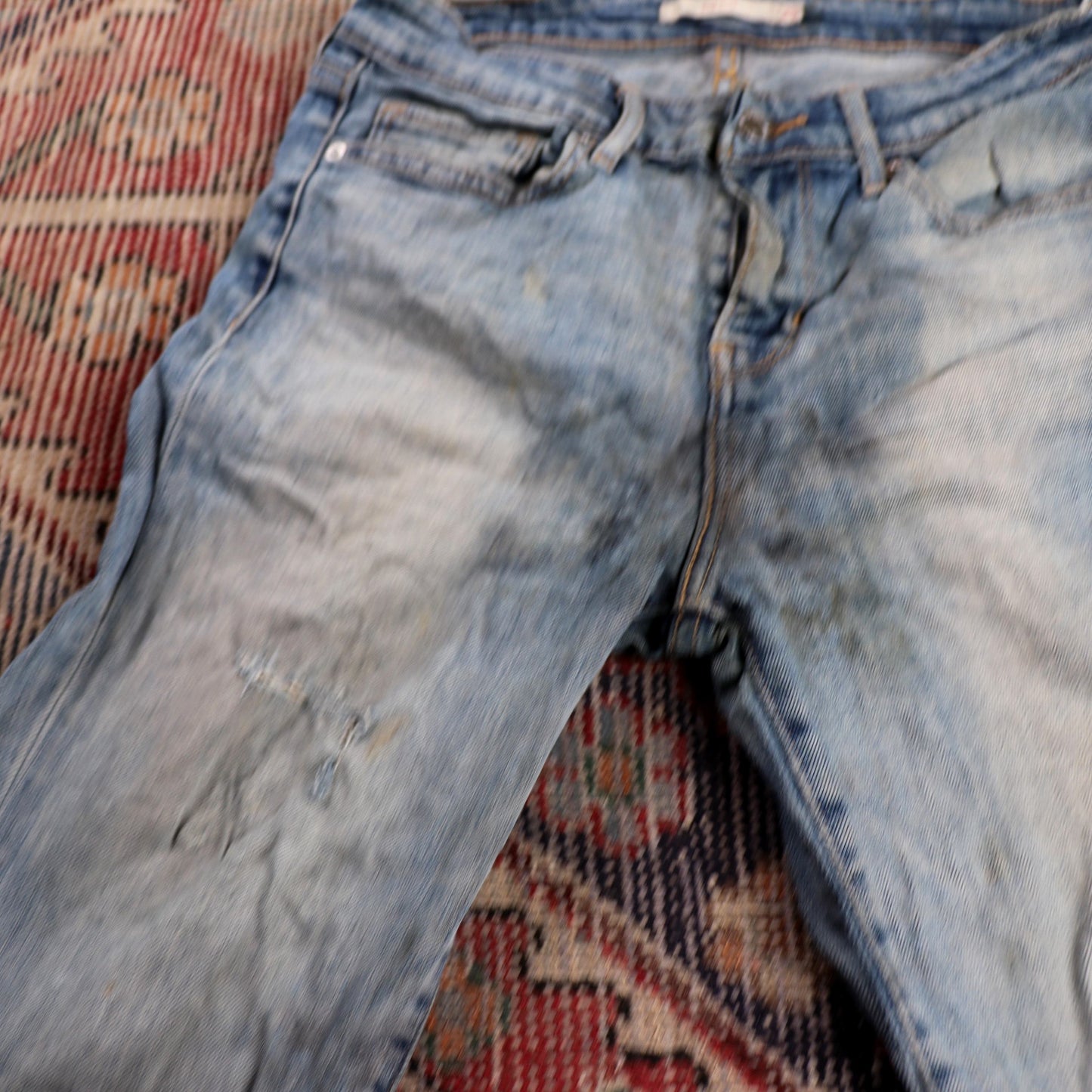 Levi's 712 W26 L31 Straight Leg Blue Denim Jeans