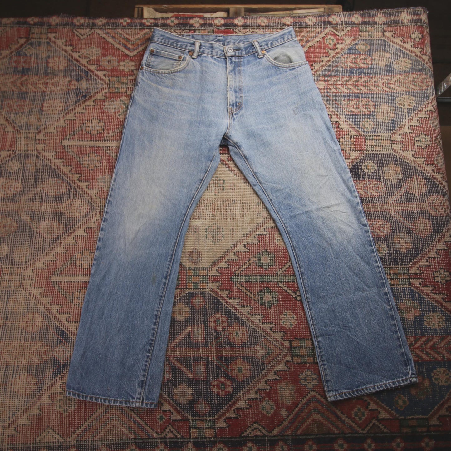 Levi's W32 L28 Straight Leg Blue Denim Jeans