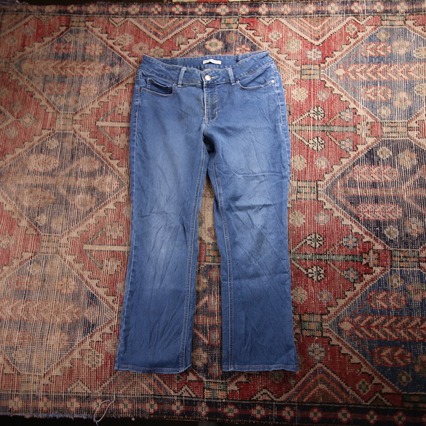 Lee W30 L25 Bootcut Blue Denim Jeans