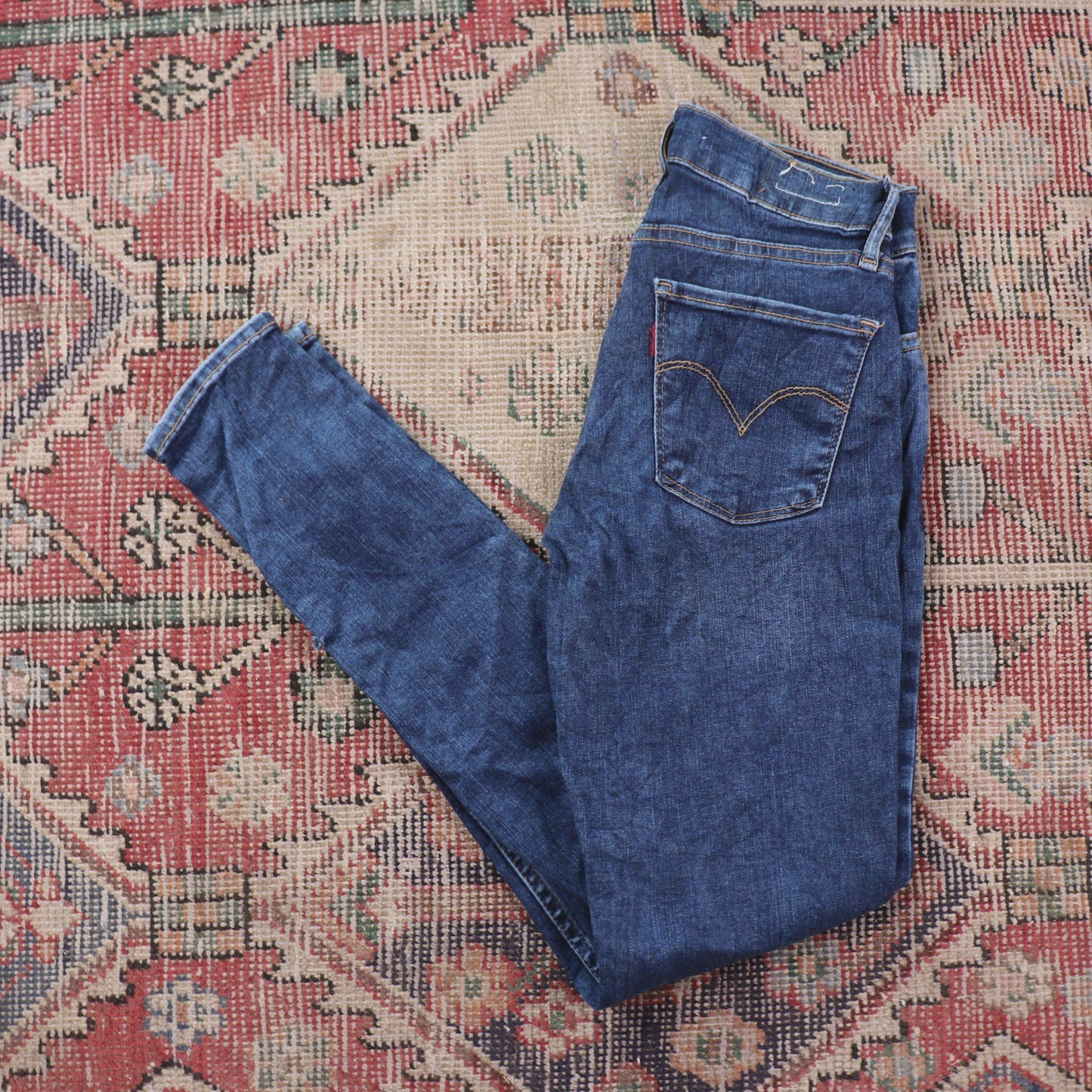 Levi's W24 L27 Skinny Blue Denim Jeans