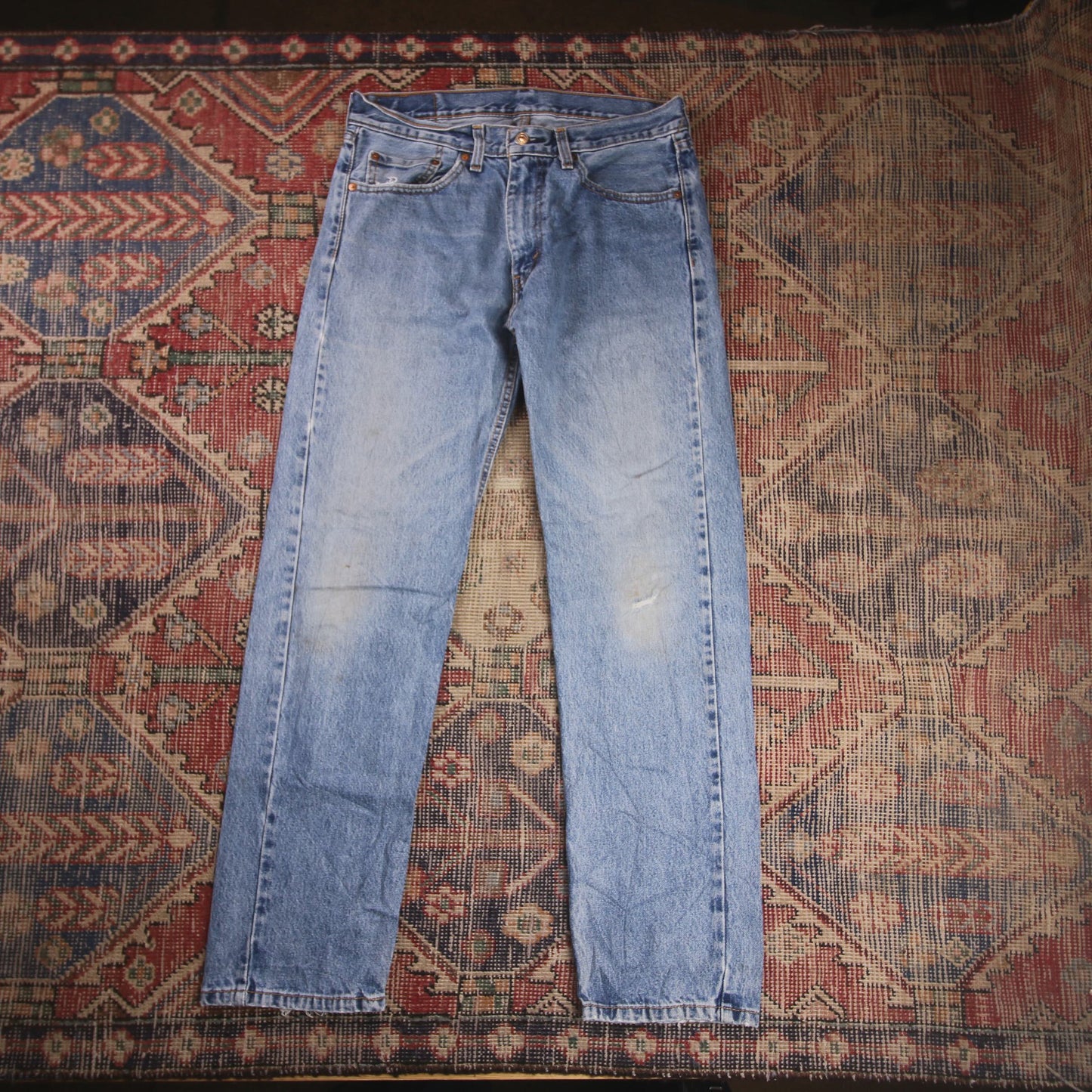 Levi's 505 W32 L30 Straight Leg Regular Fit Blue Denim Jeans