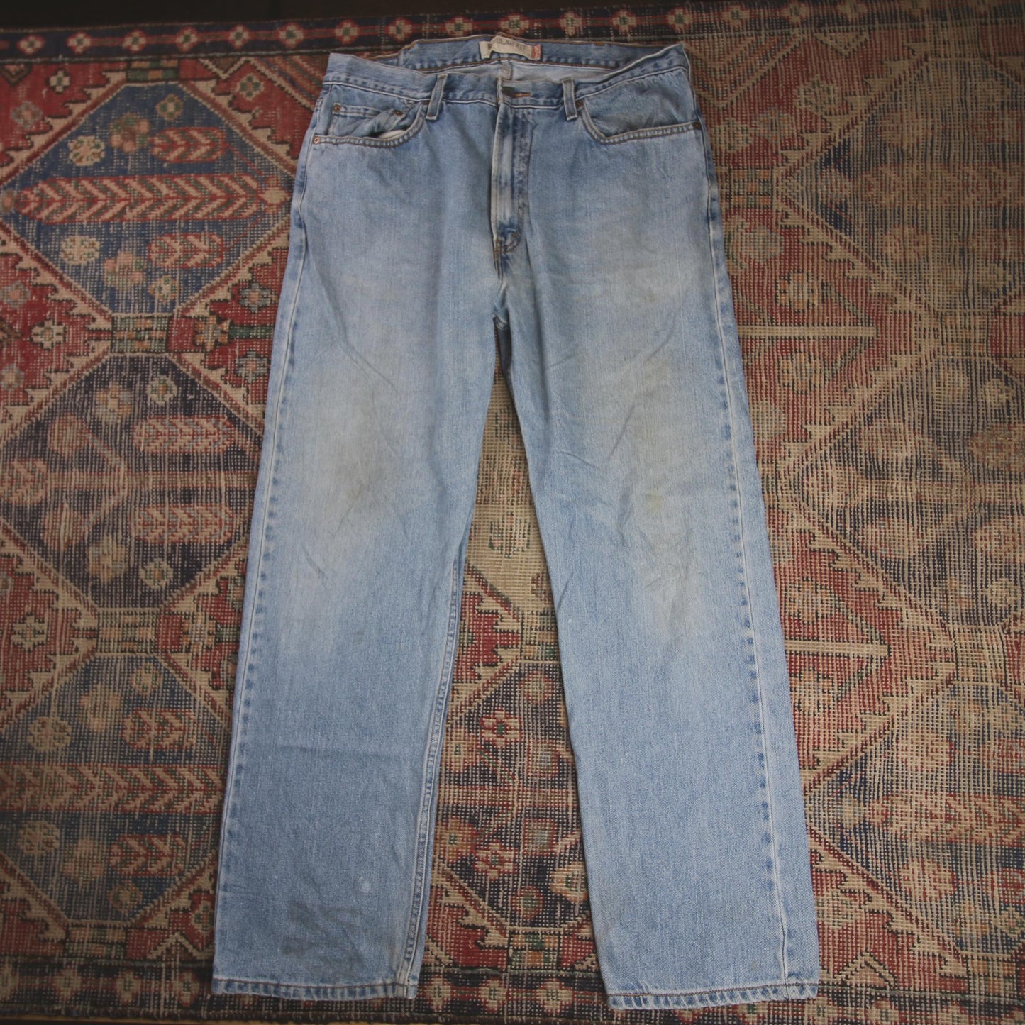 Levi's 505 W36 L31 Straight Leg Regular Fit Blue Denim Jeans