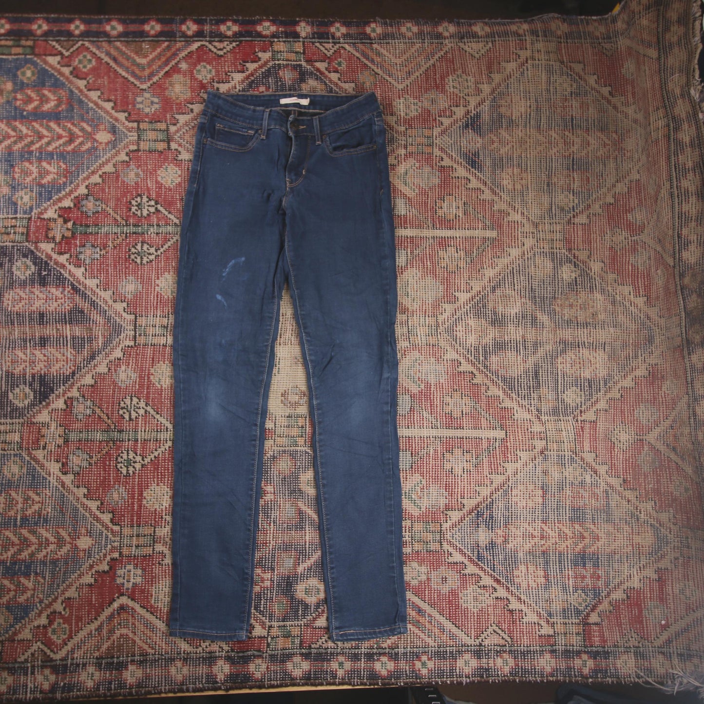 Levi's 711 W26 L29 Skinny Blue Denim Jeans