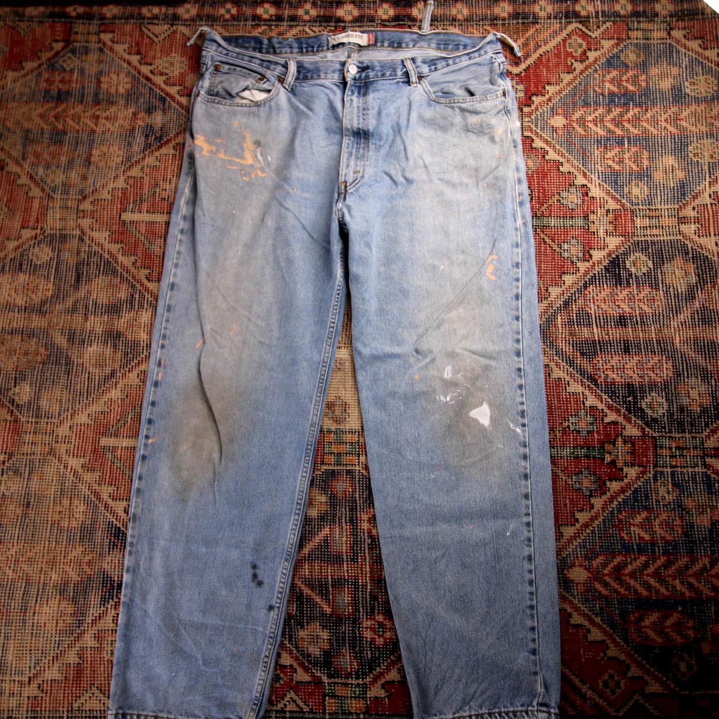 Levi's 550 W40 L30 Tapered Leg Relaxed Fit Blue Denim Jeans